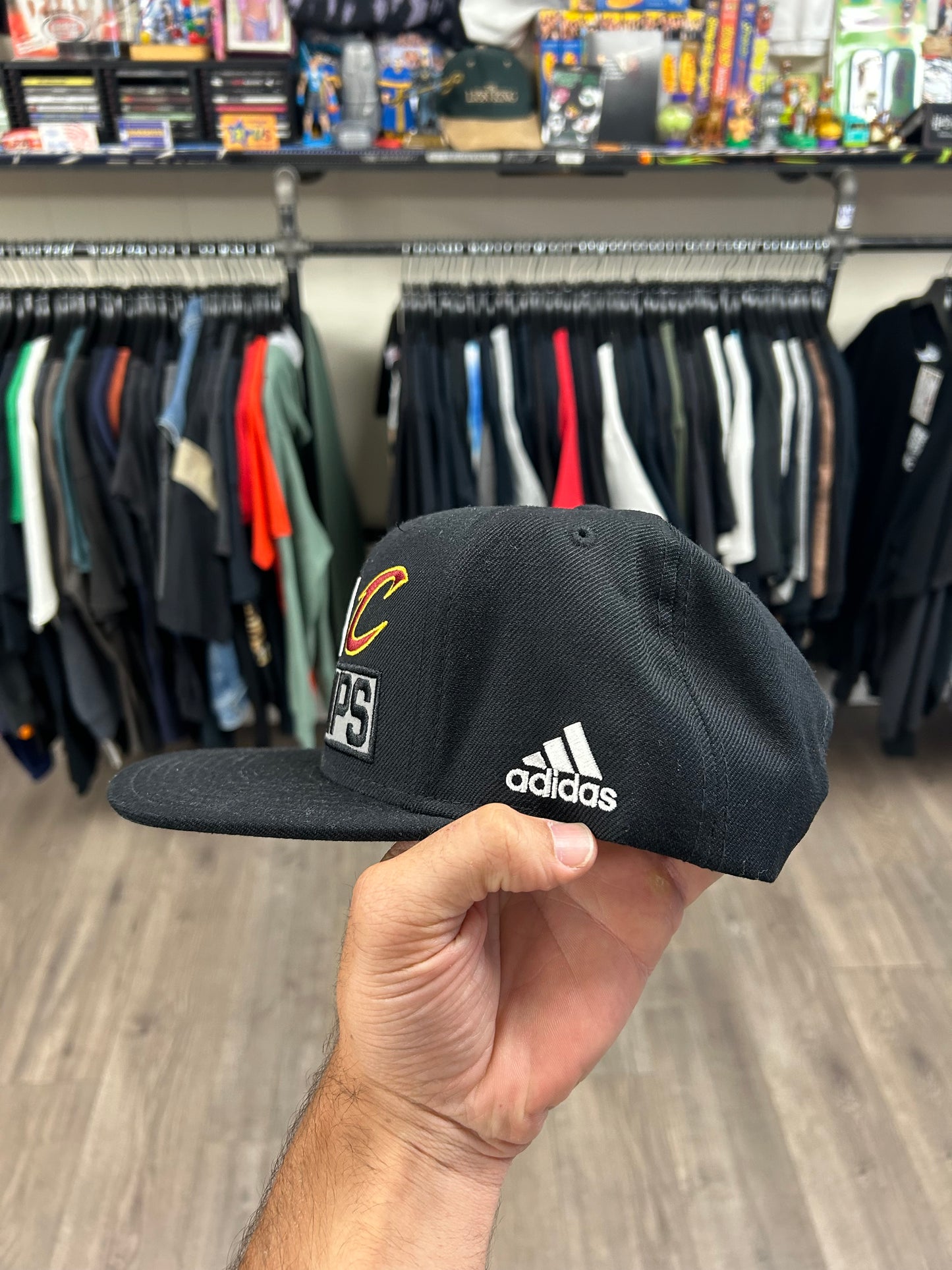Cleveland Cavilers 2016 NBA Champions Adidas Snapback Hat/Cap Black Cavs LeBron James