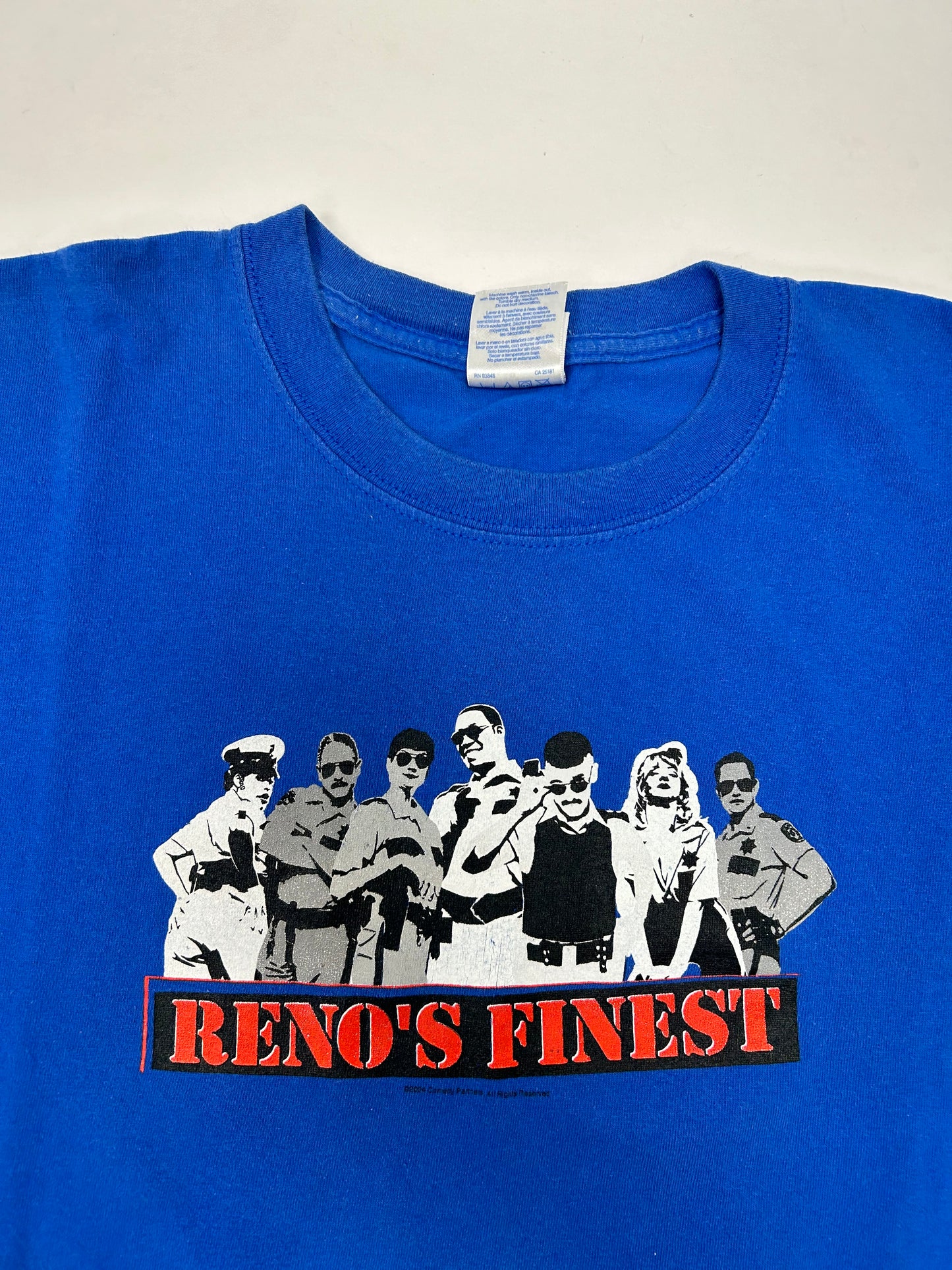Vintage 2004 Reno 911! Reno’s Finest Comedy Central TV Show Promo Tee Large 21.75x28.5 Inches