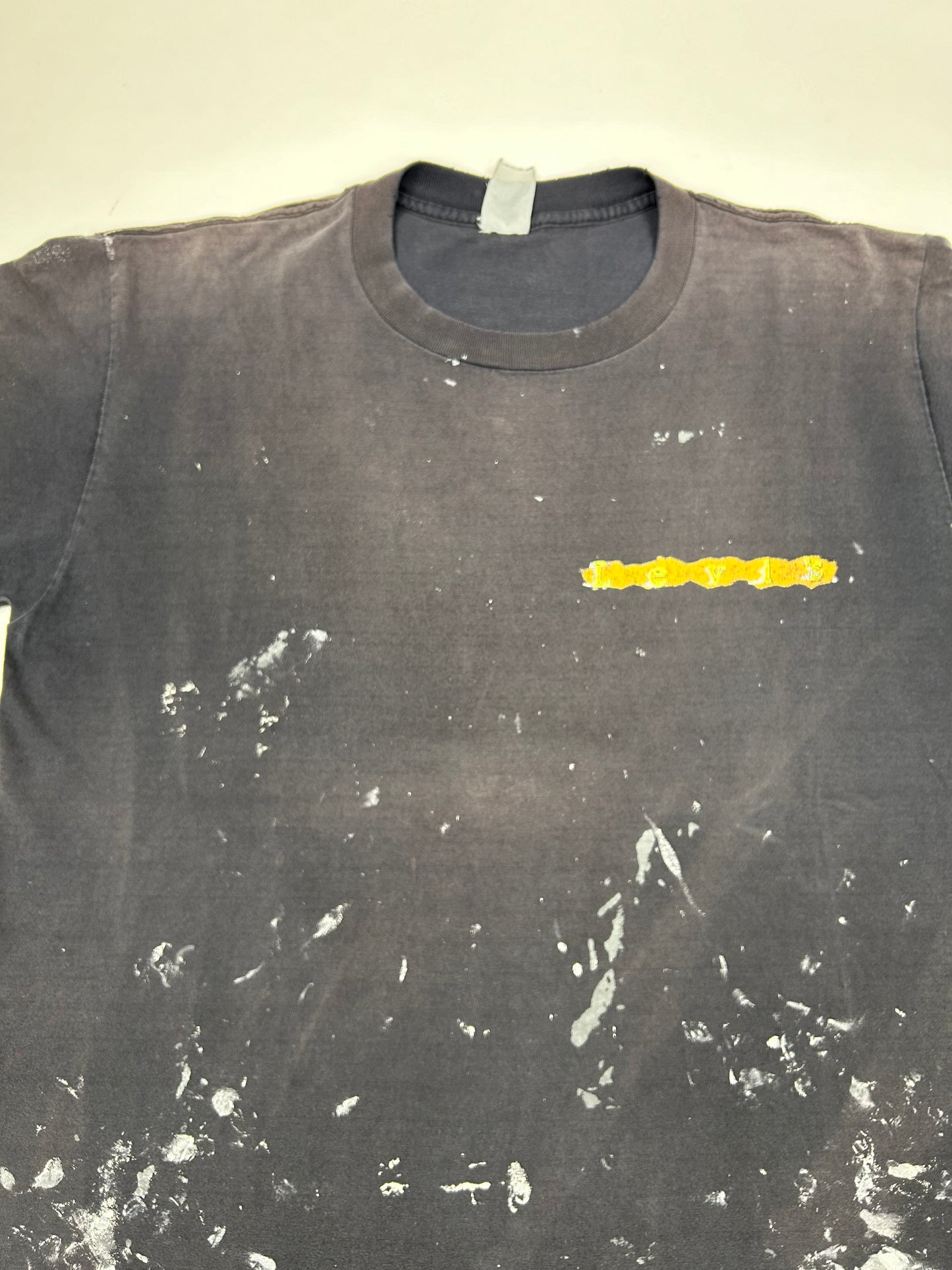 Vintage Levi’s Strauss & Co 501 Car Graphic Tee Thrashed & Painted Tee Large/XL 23.5x29 Inches
