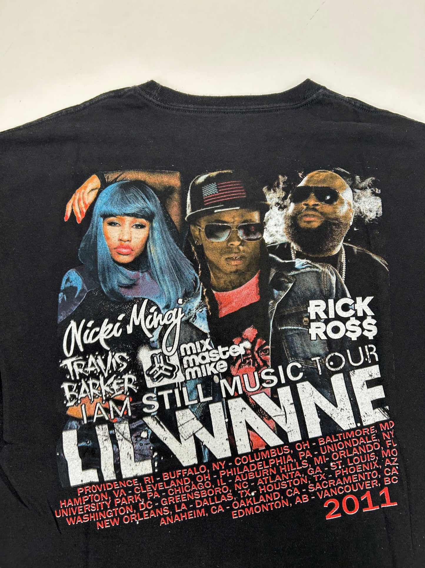 Lil Wayne I Am Still 2011 Tour Parking Lot Rap Hip-Hop Music Tee XL 23.75x29.25 Inches