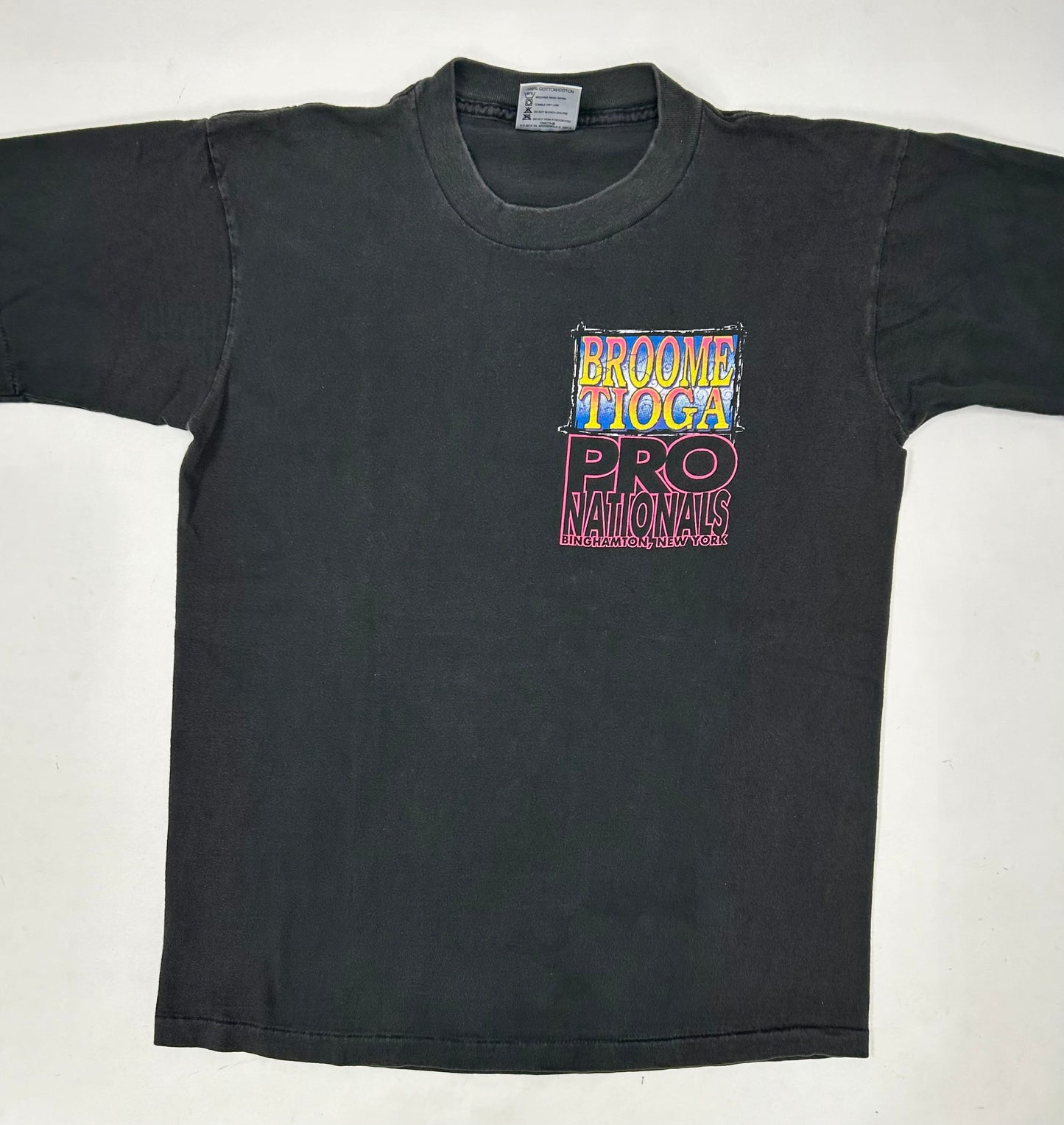 Vintage Broome Tioga Pro Nationals Motocross 1991 Promo Tee Dirt Shirts Medium/Large 20x26.5 Inches