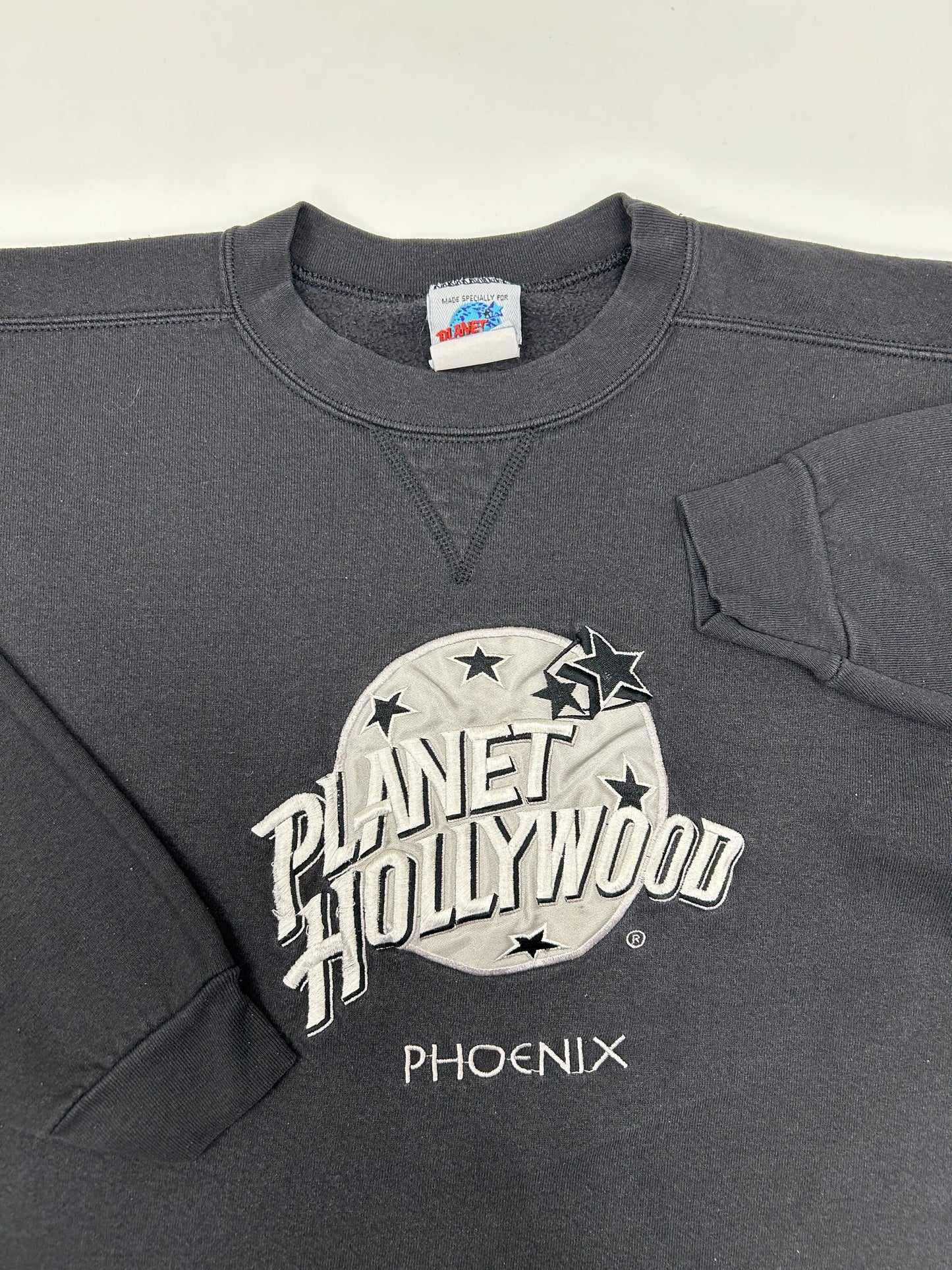 Vintage 90s Planet Hollywood Phoenix Crewneck Sweatshirt Medium/Small Fit 21x25 Inches