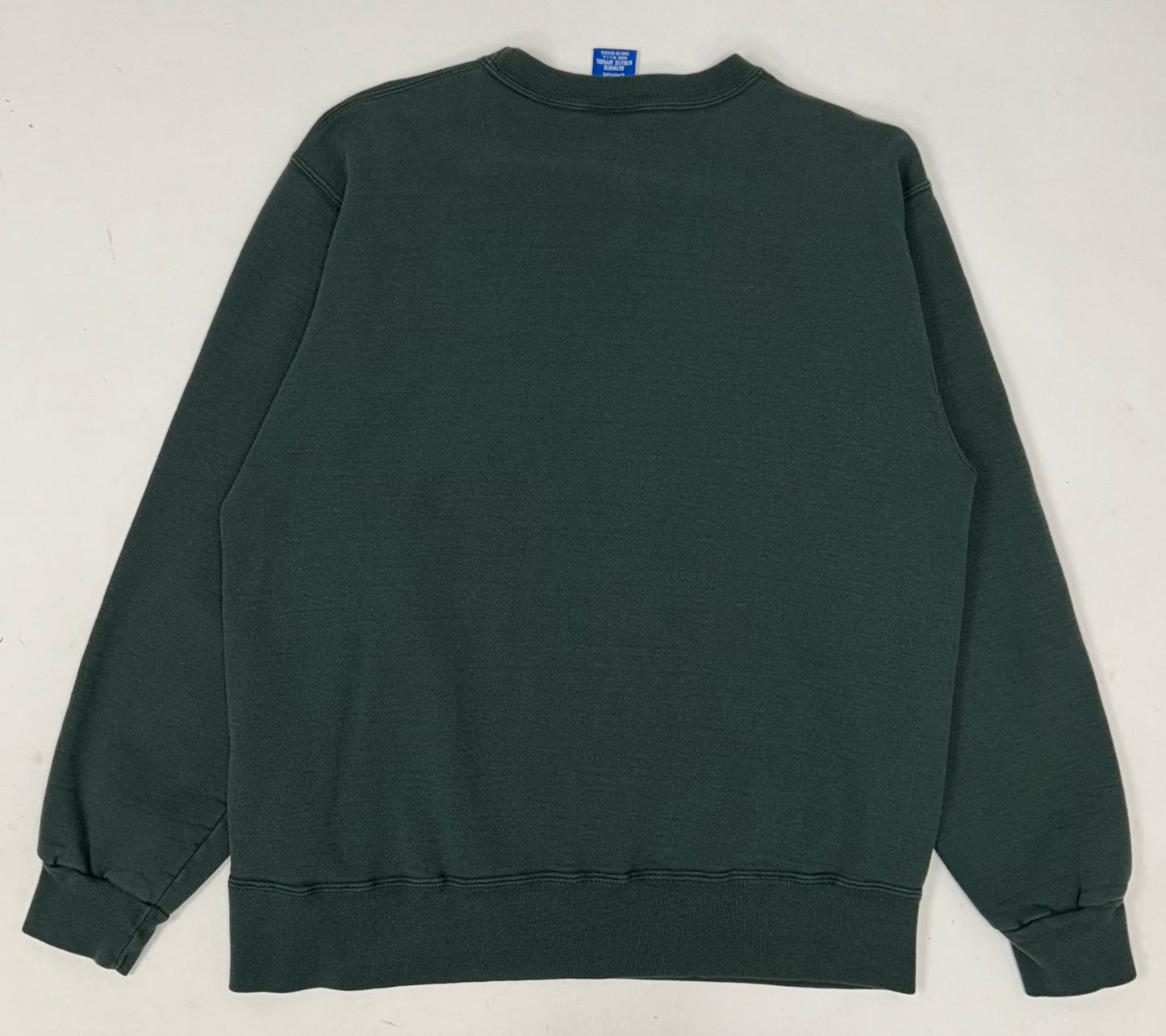 Vintage Brooklyn College Champion Sweatshirt USA Green 95/5 M/L Fit 22.25x27 Inches 90s