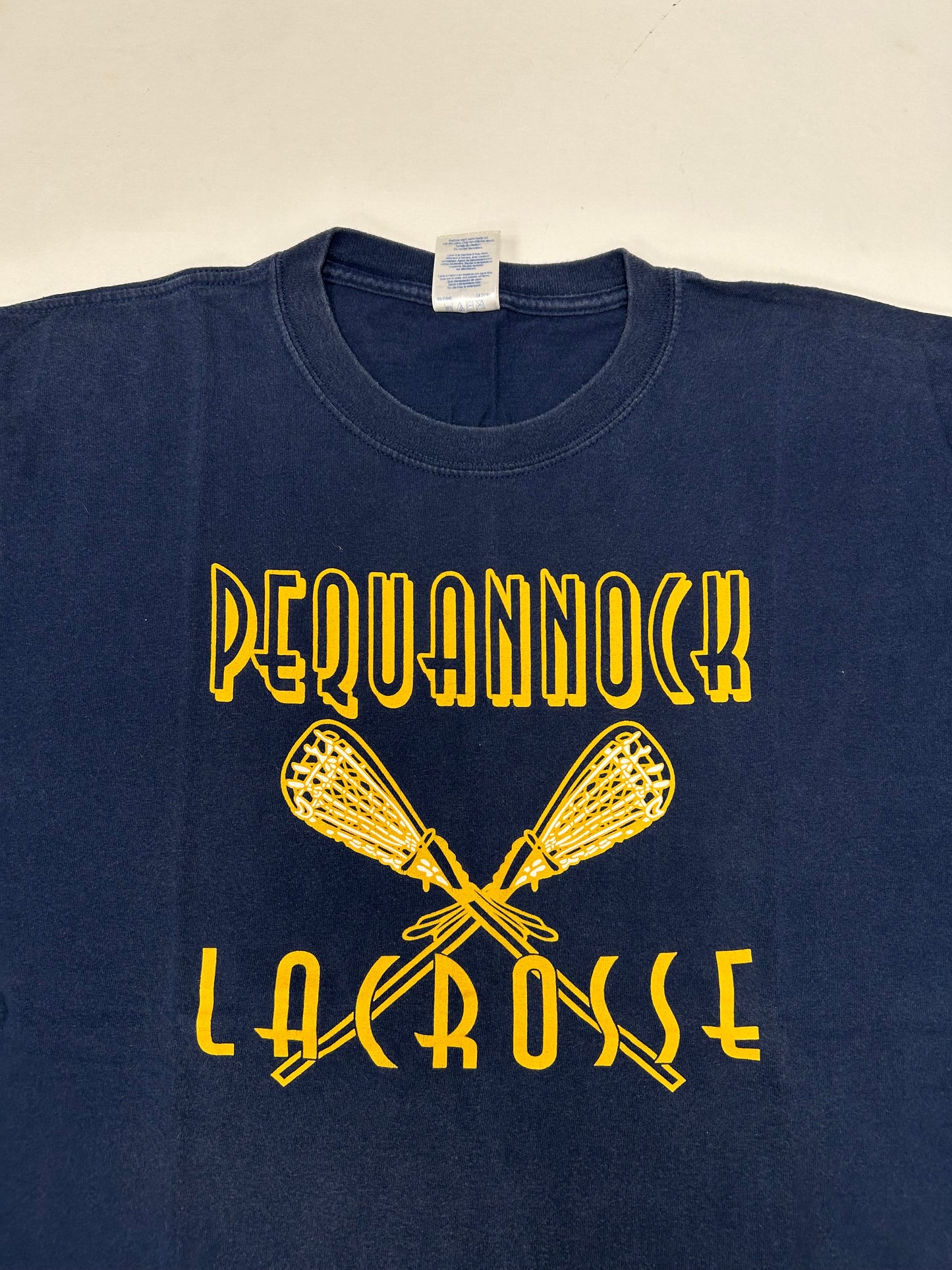 Vintage Early 00s Pequannock Lacrosse Catch The Excitement Program Tee XL