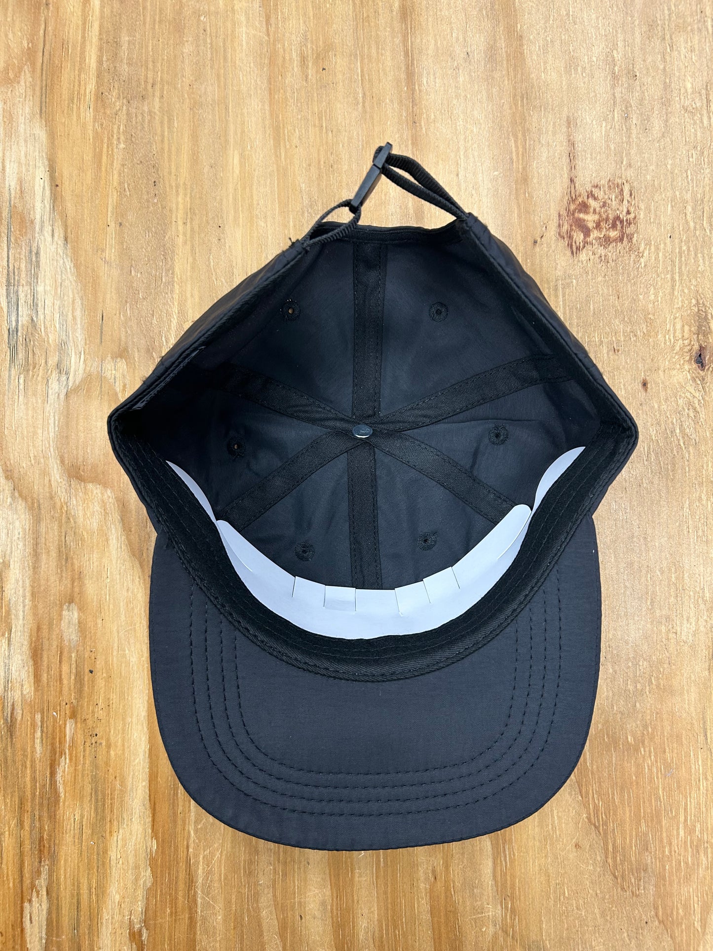 Edgewood NJ Team Spell Out Logo 6 Panel Nylon Adjustable Clip Hat Black