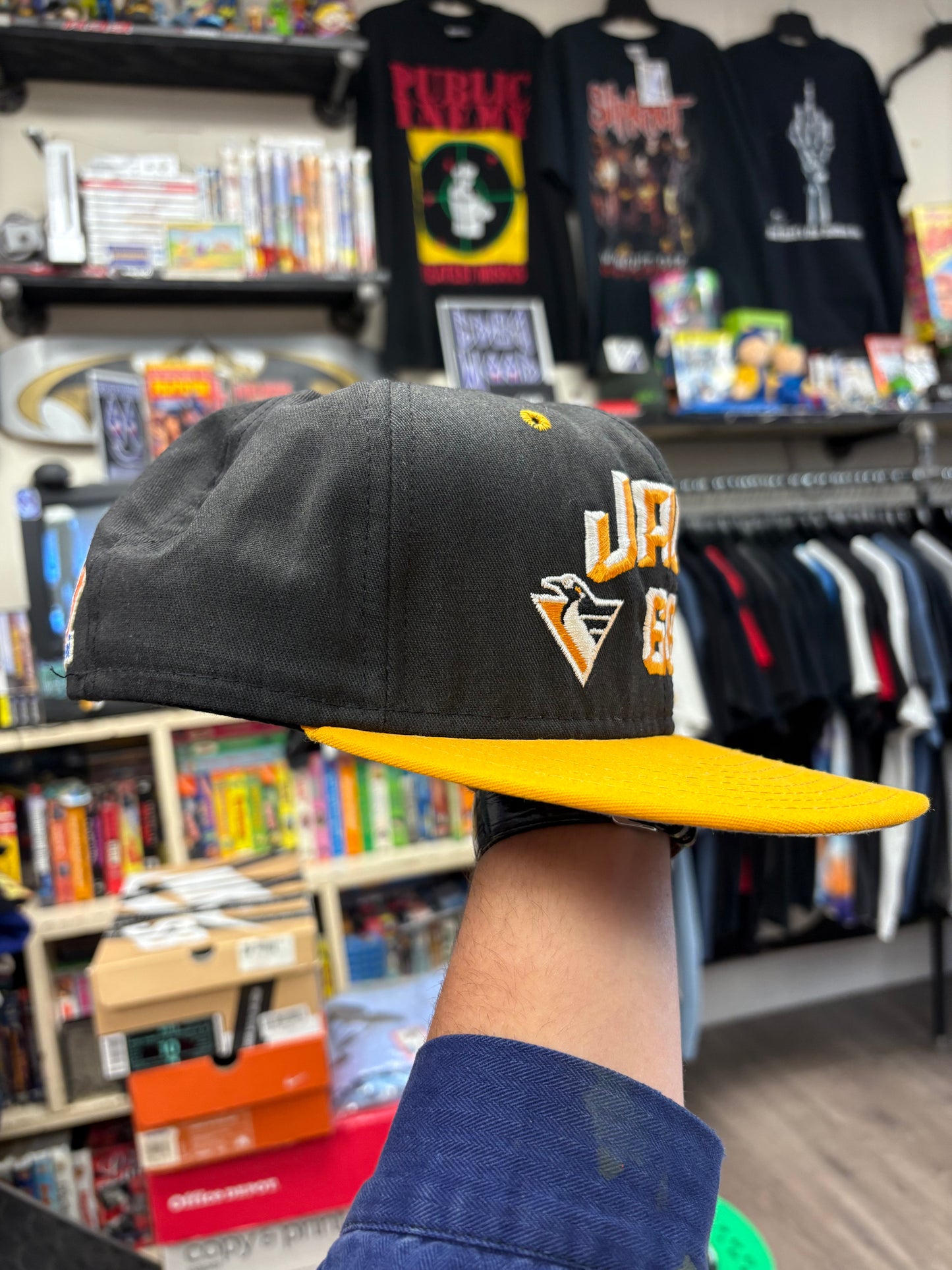Jaromir Jagr #68 Pittsburgh Penguins Vintage Snapback Hat Cap NHL Hockey 90's