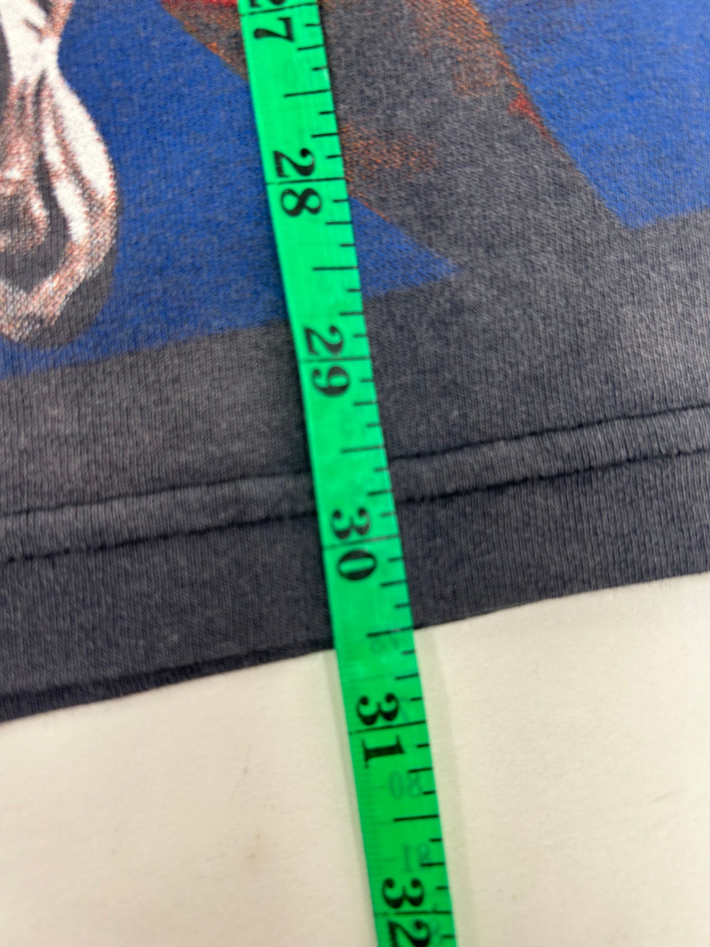 Vintage 1997 Dennis Rodman “The Best Offense Is A Great Defense” All Over Print Tee Tagged Large 22.5x30.5 Inches