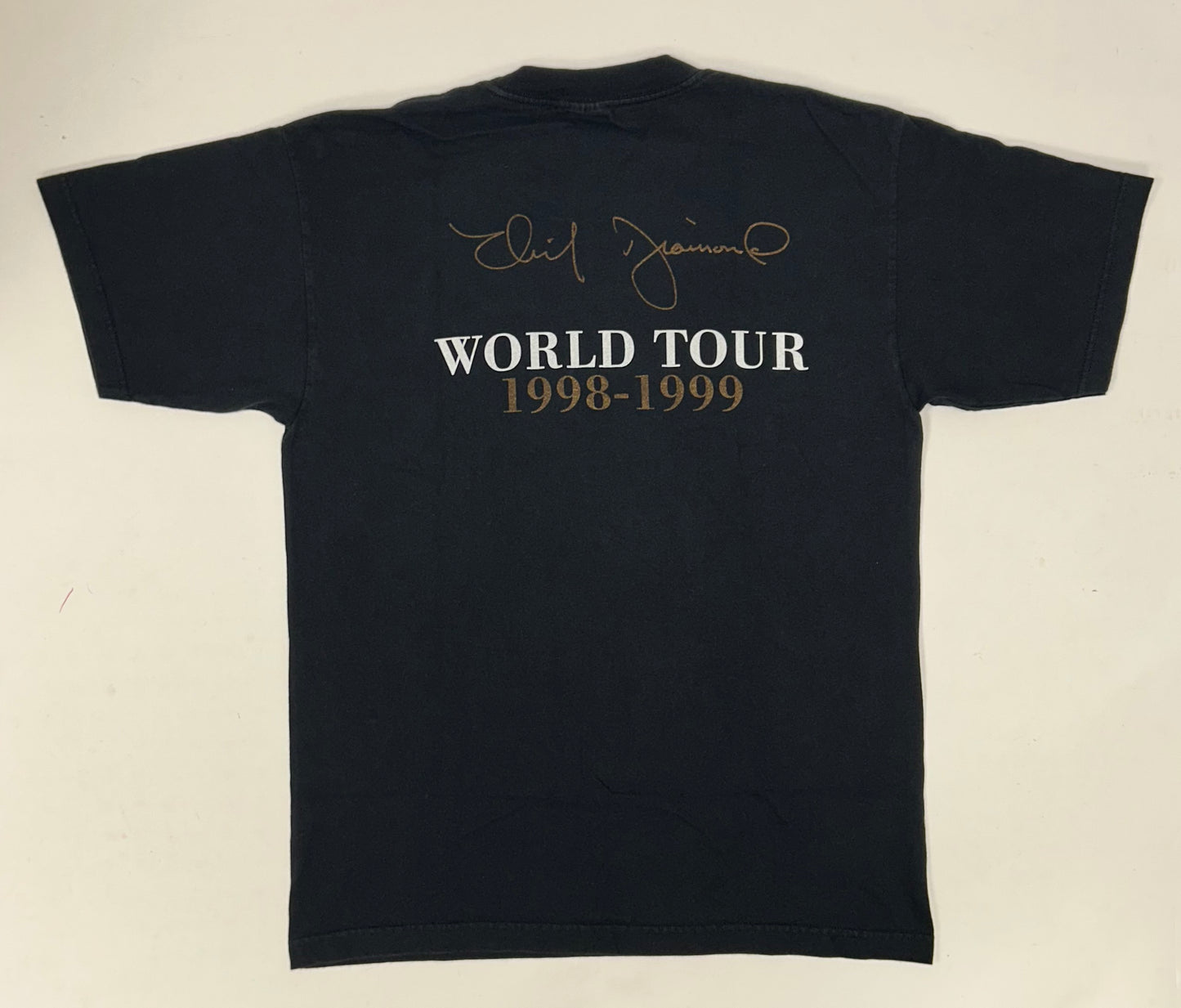 Vintage 1998-1999 Neil Diamond World Tour As Time Goes By Concert Music Tee Large 21.25x29.5 Inches