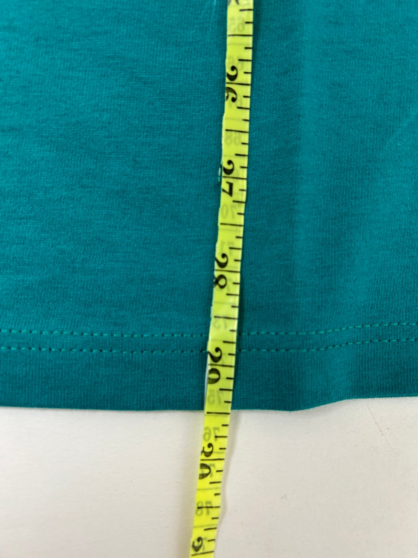 Edgewood NJ first edition “Deeper Than The Roots.” Tee Medium 90s Russell Athletic USA 100% Cotton Aqua Blue