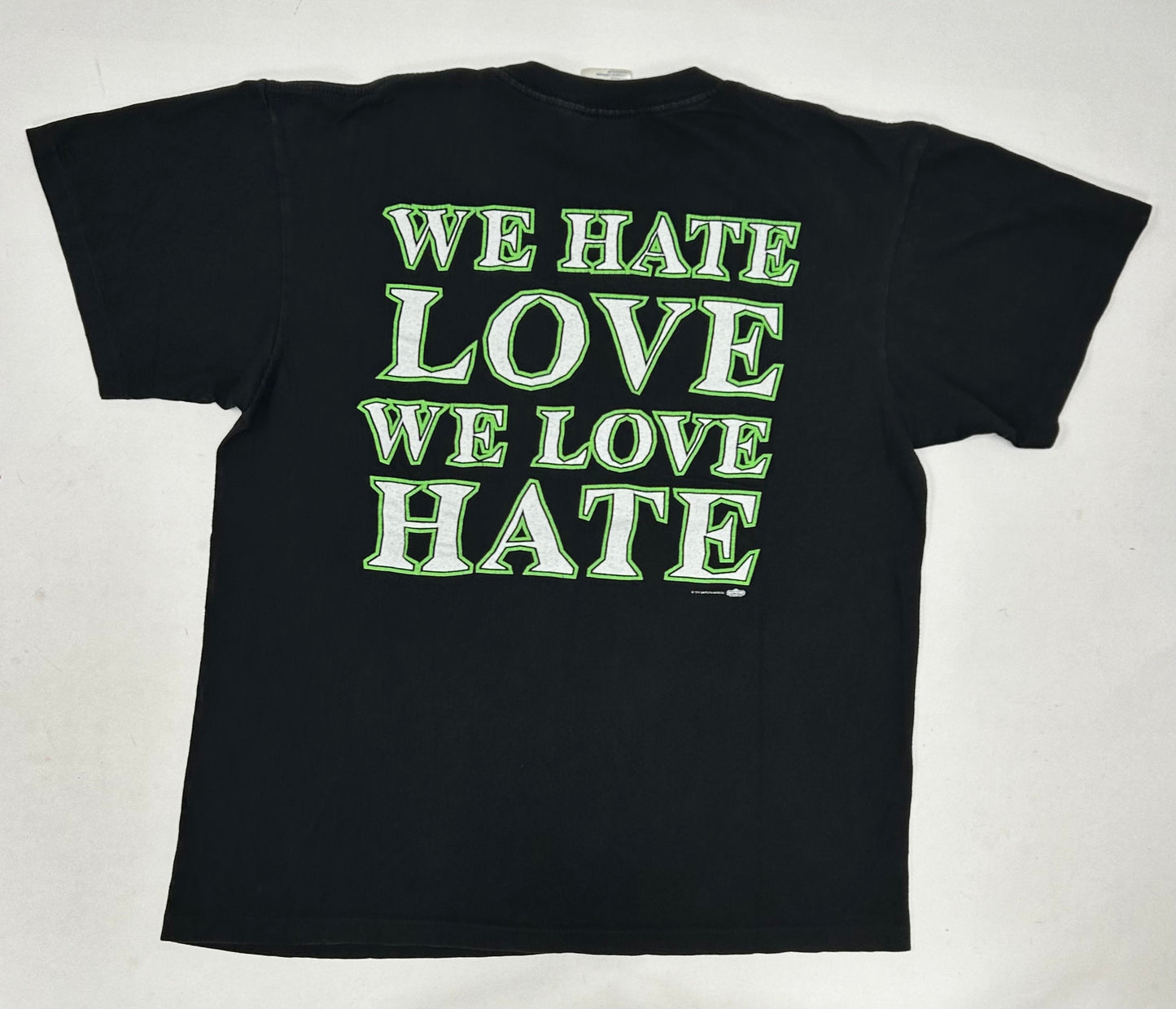 Vintage Marilyn Manson We Hate Love We Love Hate Music Tee 1995 Winterland Large 21.75x27 Inches