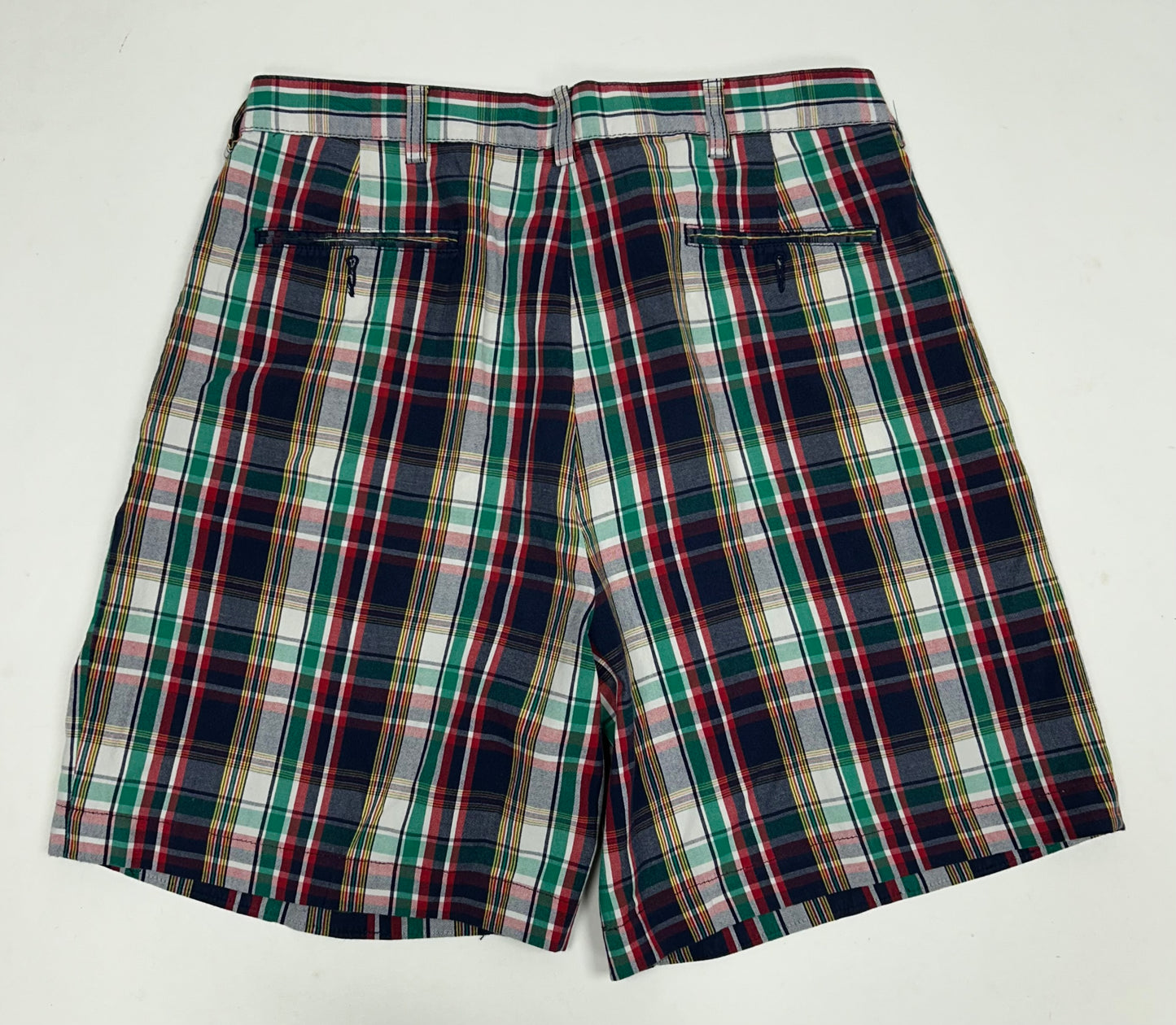 Polo Ralph Lauren Men's Check Blue Pockets Plaid Tyler Shorts Tagged 34”