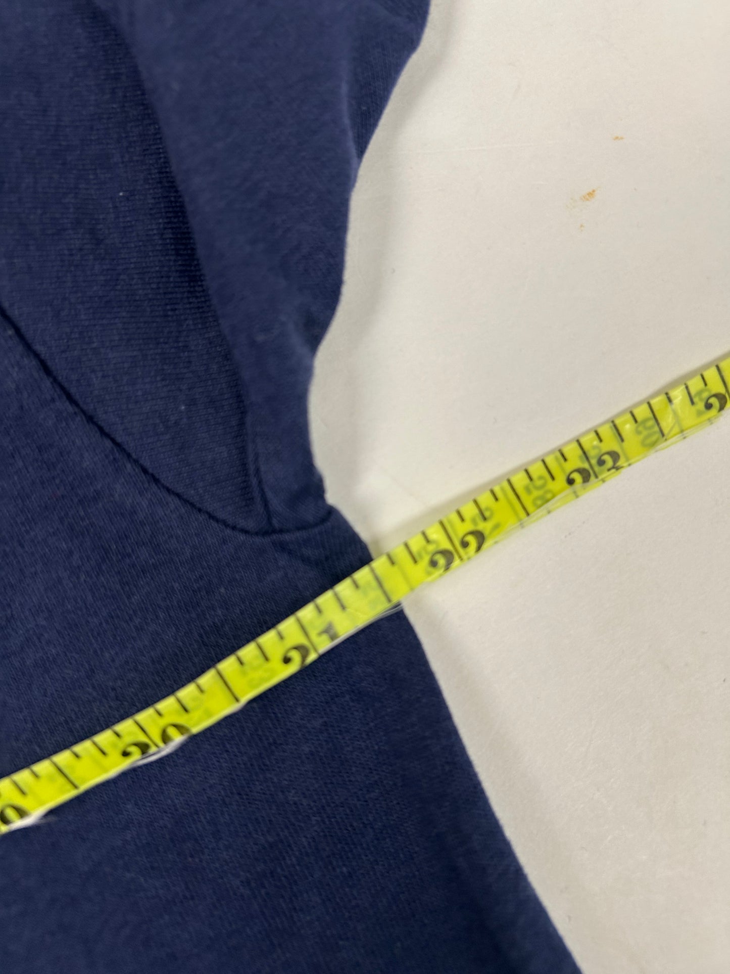 Edgewood NJ first edition “Deeper Than The Roots.” Tee Large 21.5x31.25 Inches 90s JERZEES 100% Cotton USA Navy Blue