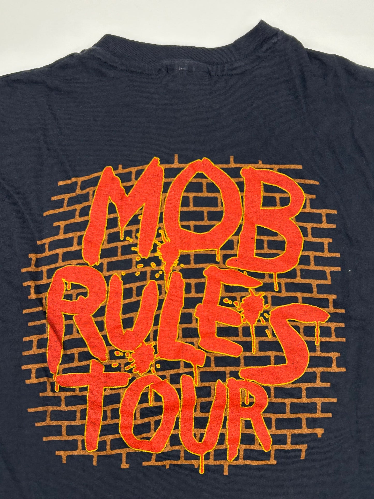 Vintage Black Sabbath Mob Rules Tour 1981 Cross Rock Band Tee 19.5x26.5 Inches Medium Fit