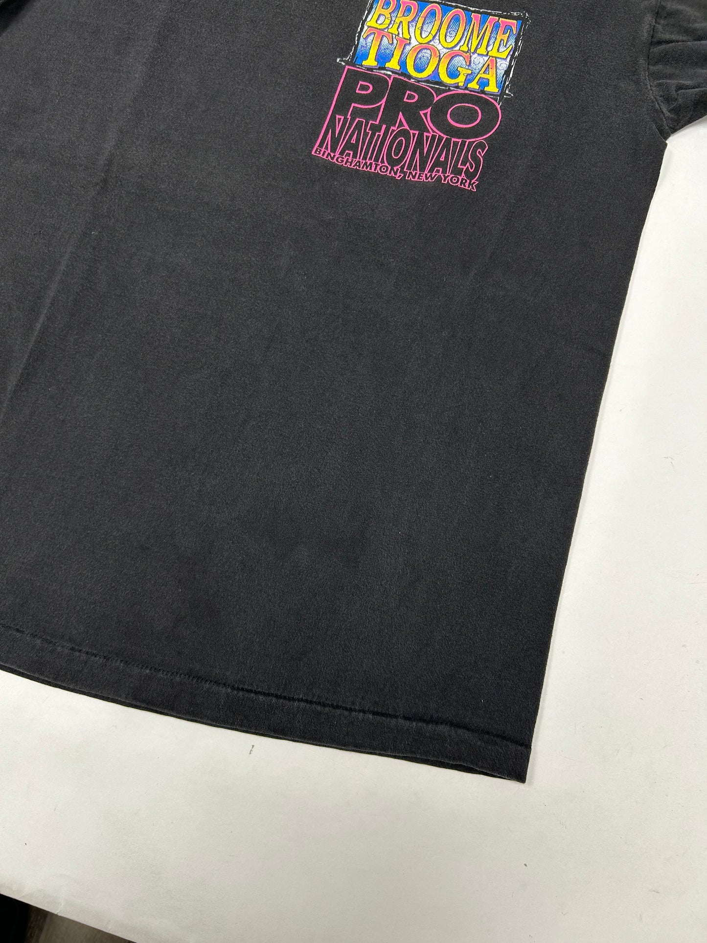 Vintage Broome Tioga Pro Nationals Motocross 1991 Promo Tee Dirt Shirts Medium/Large 20x26.5 Inches