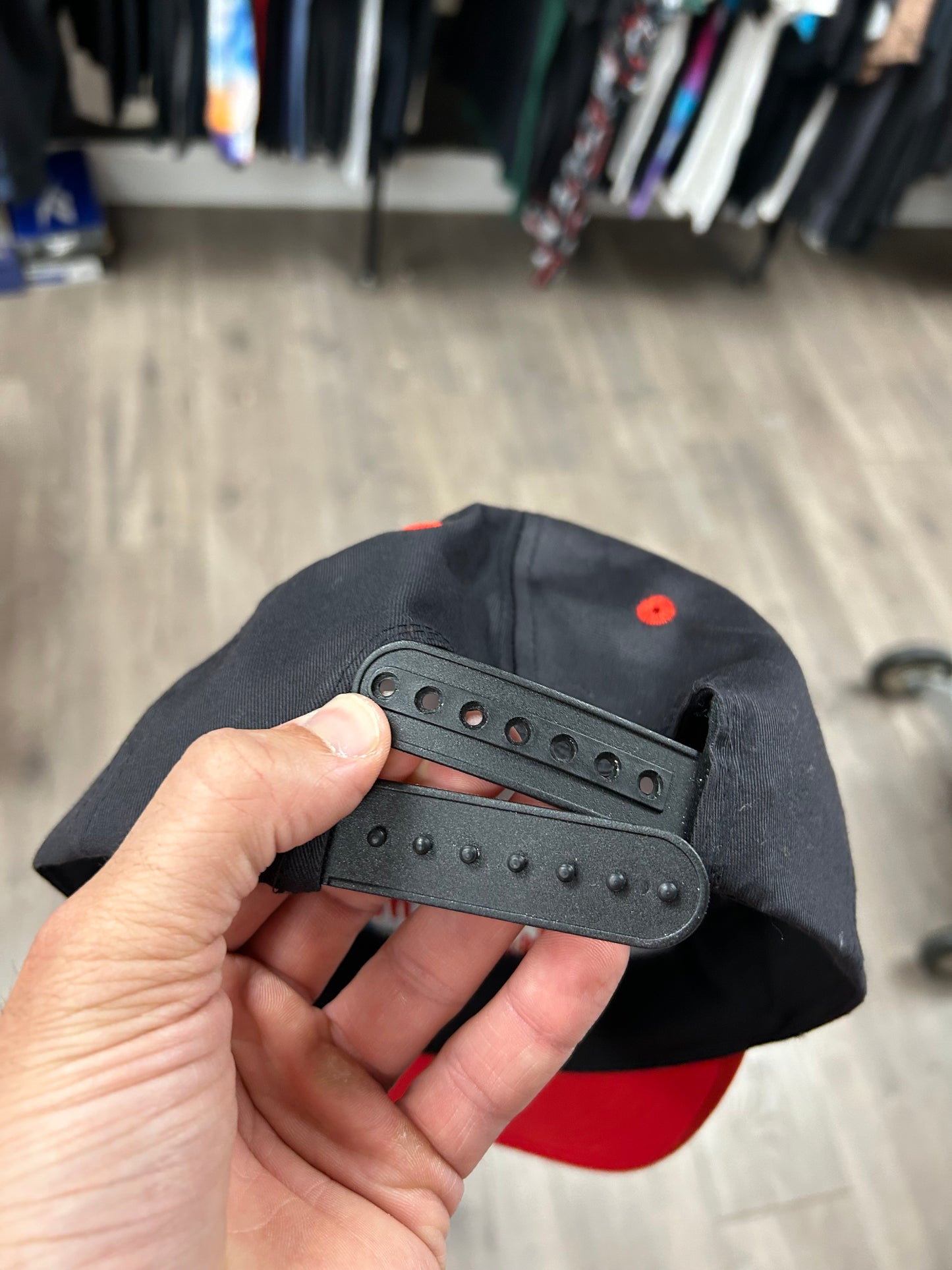 Vintage Planet Hollywood Washington D.C. Snapback Hat Adjustable 90s Black/Red