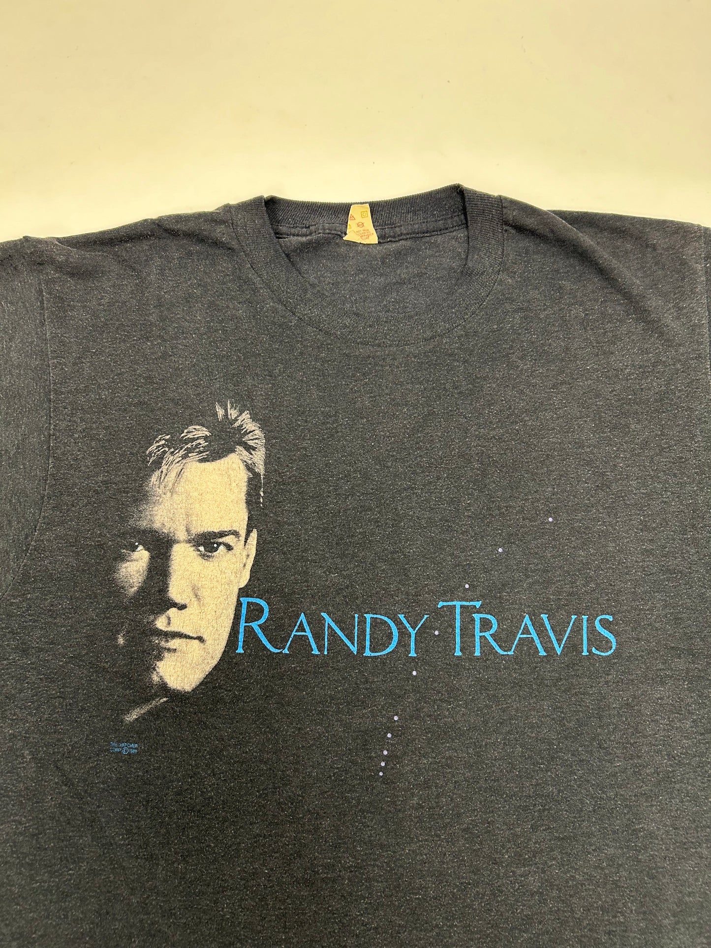 Vintage Randy Travis Shirt I Told You So 1988 Tee Screen Stars 19.25x26.25 Inches Fits M/S