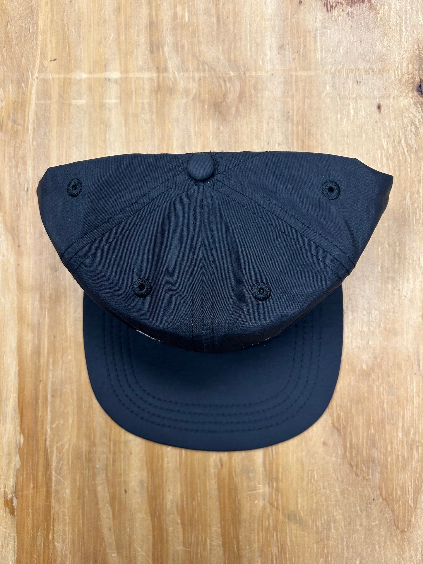 Edgewood NJ Team Spell Out Logo 6 Panel Nylon Adjustable Clip Hat Black