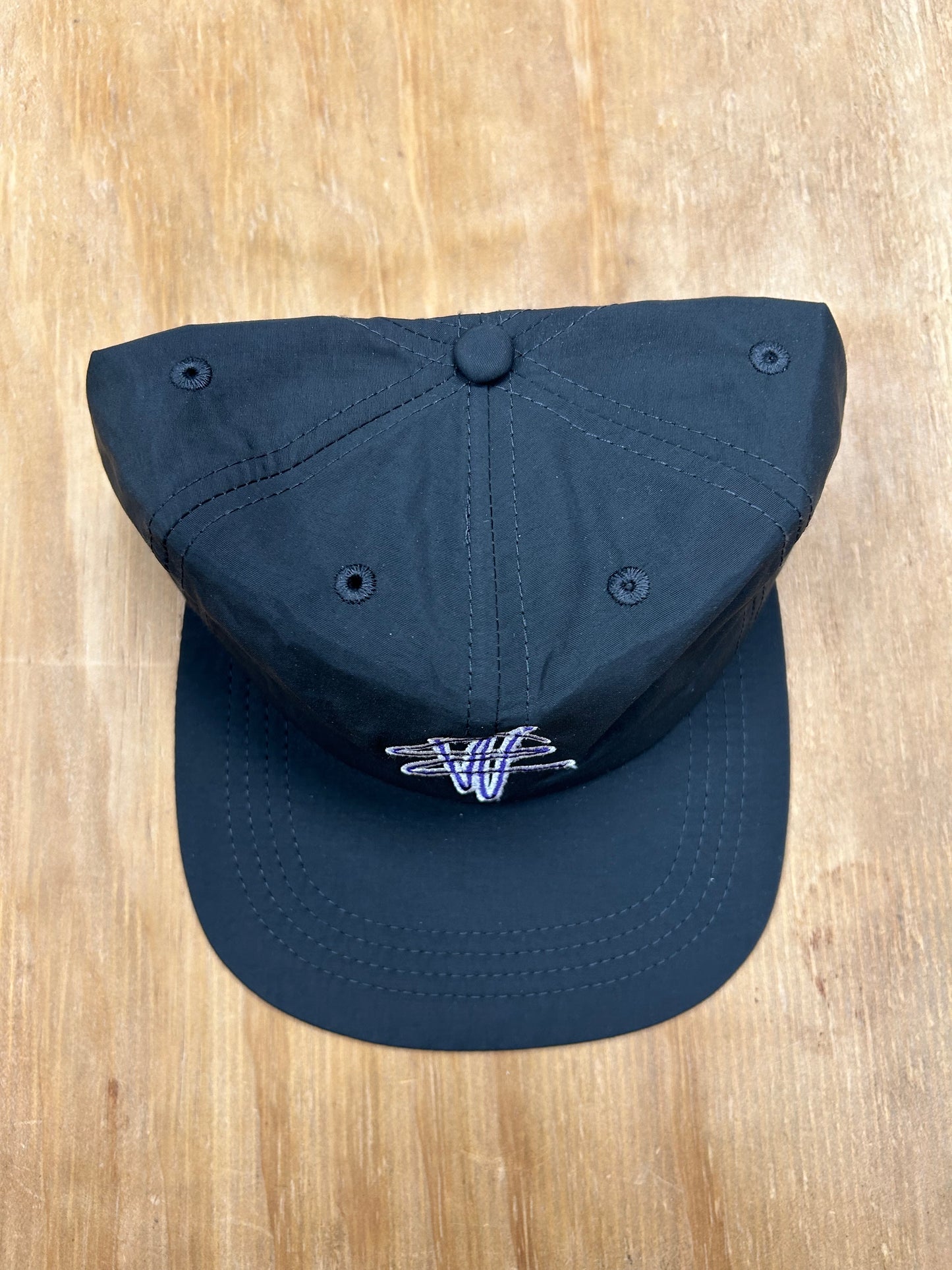 Edgewood NJ EW 973 Team Logo Nylon 6 Panel Adjustable Hat Washed Black