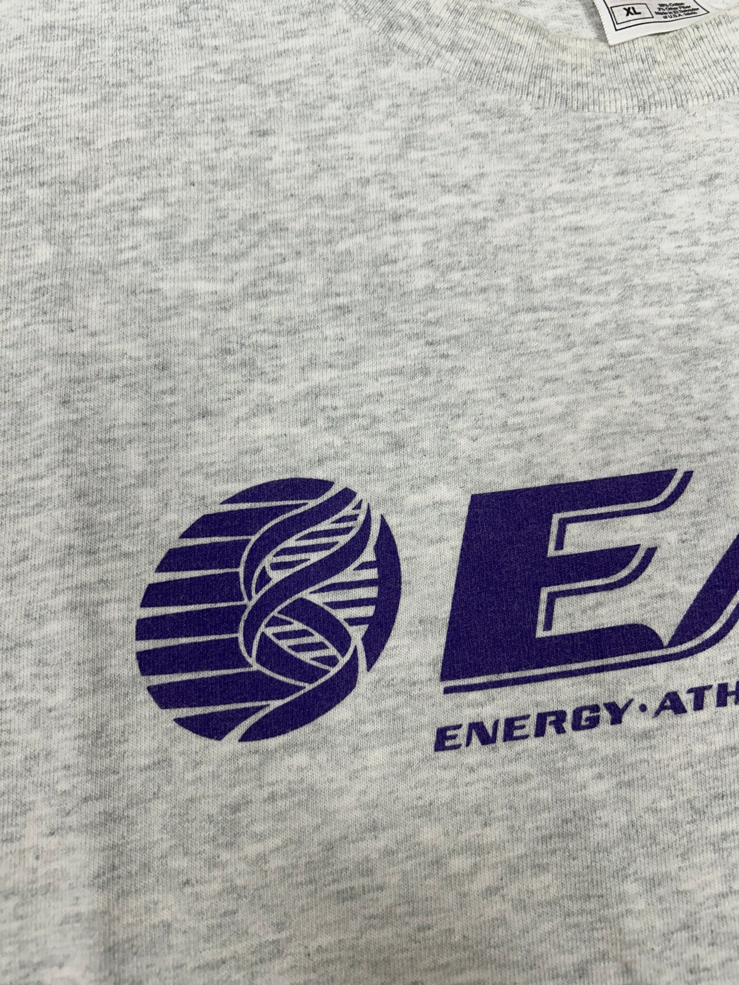 00s EAS Energy Athletics Strength Workout Promo Tee XL 24x30.5 Inches