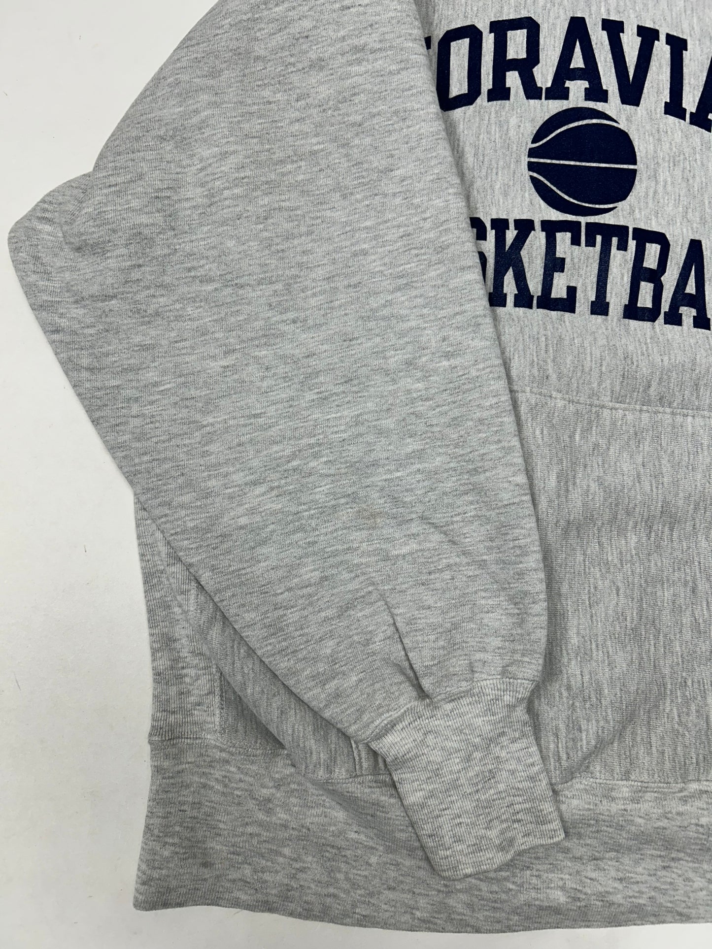 Vintage Champion Reverse Weave Moravian Basketball College Hoodie 23x28.5 Inches