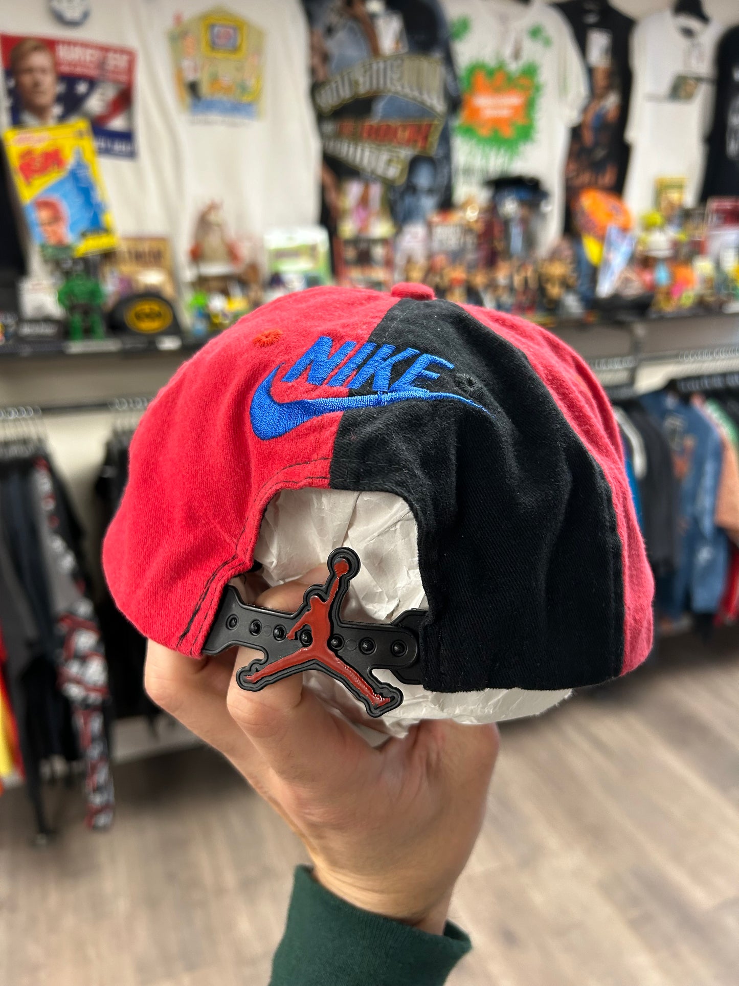 Vintage Nike Air Jordan 8 VIII Aqua SnapBack Hat Jump Man Michael Jordan 1993 OG
