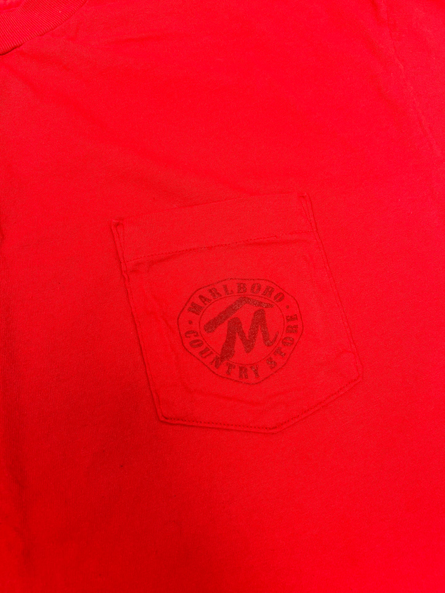 Vintage 90s Marlboro Country Store M Logo Pocket Tee XL Fit