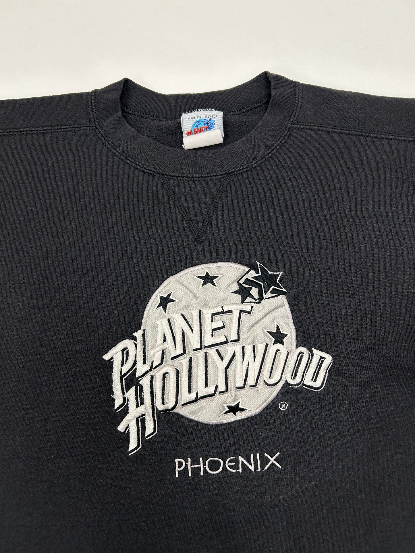Vintage 90s Planet Hollywood Phoenix Crewneck Sweatshirt Medium/Small Fit 21x25 Inches