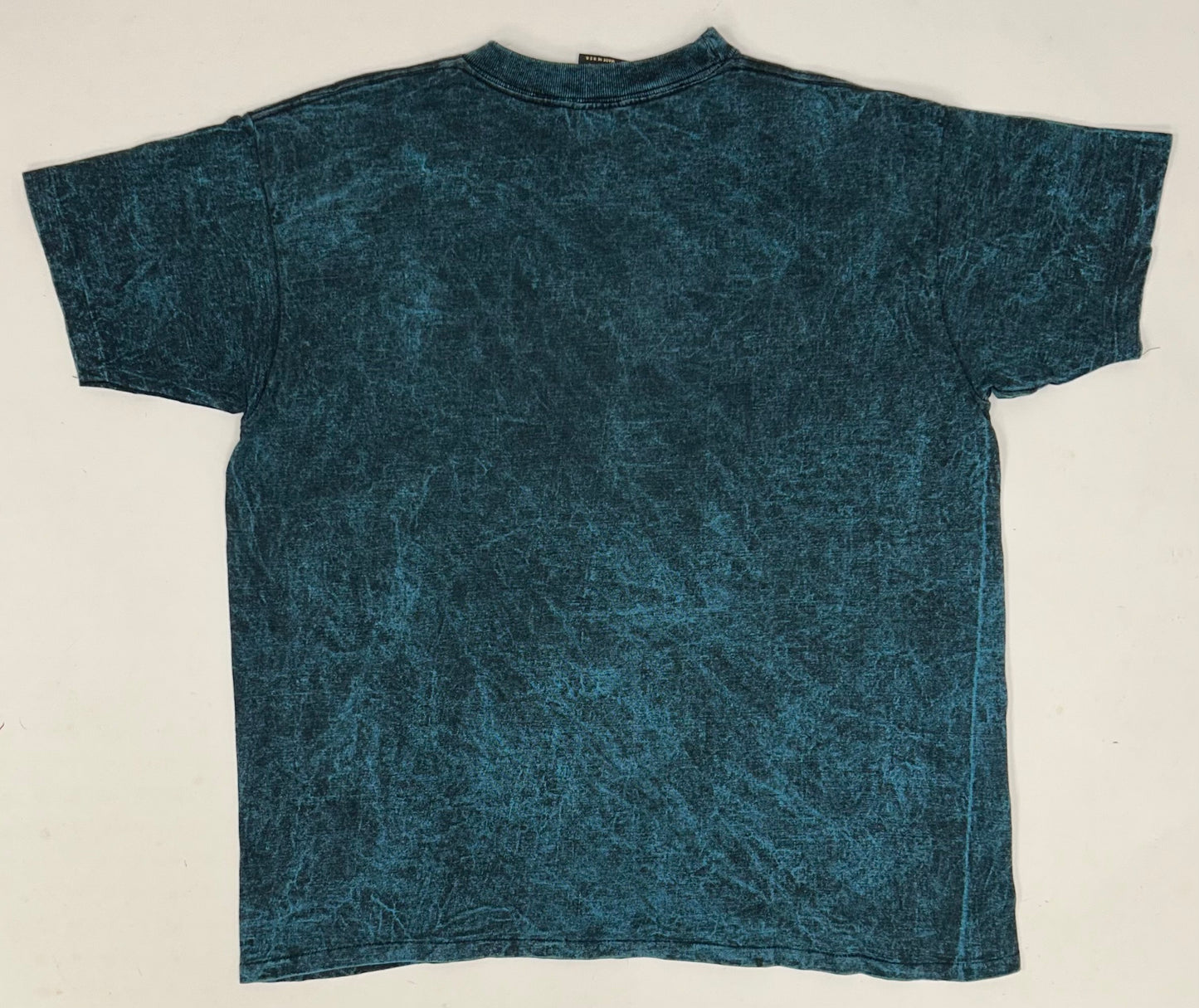 Vintage 90s Seattle Washington Trout Fish Green Dye Tee Tagged OSFA Boxyish L/XL Fit 23.5x27.75 Inches