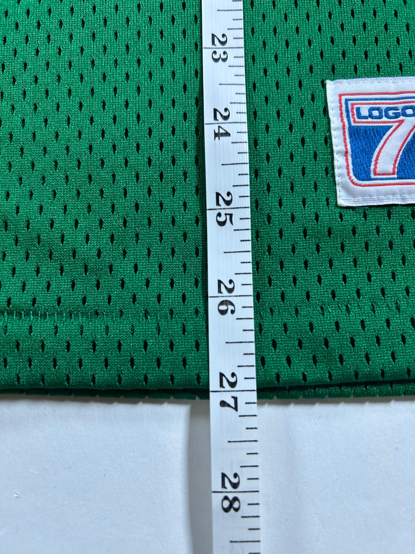 Vintage New York Jets Football Jersey #7 Green Logo 7 Boomer Esiason Medium 22.25x27 Inches USA
