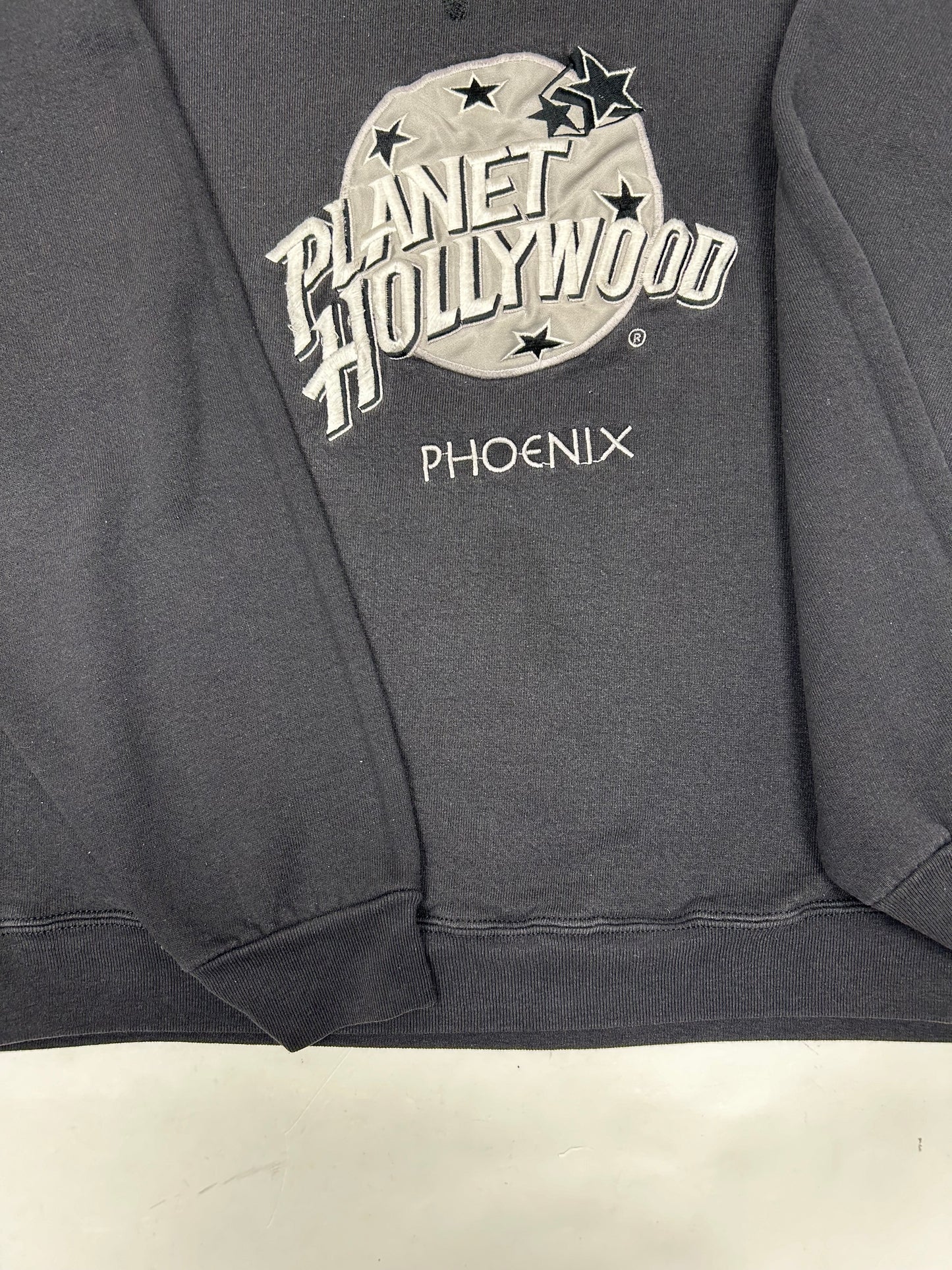 Vintage 90s Planet Hollywood Phoenix Crewneck Sweatshirt Medium/Small Fit 21x25 Inches