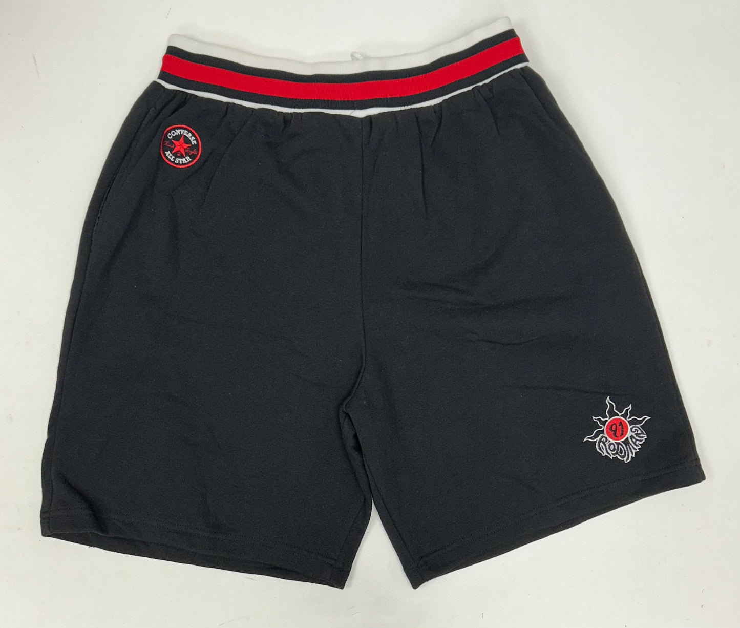 Vintage Dennis Rodman Converse All Star Chuck Taylor Chicago Bulls 91 Shorts XL 16x22.5/23 Inches