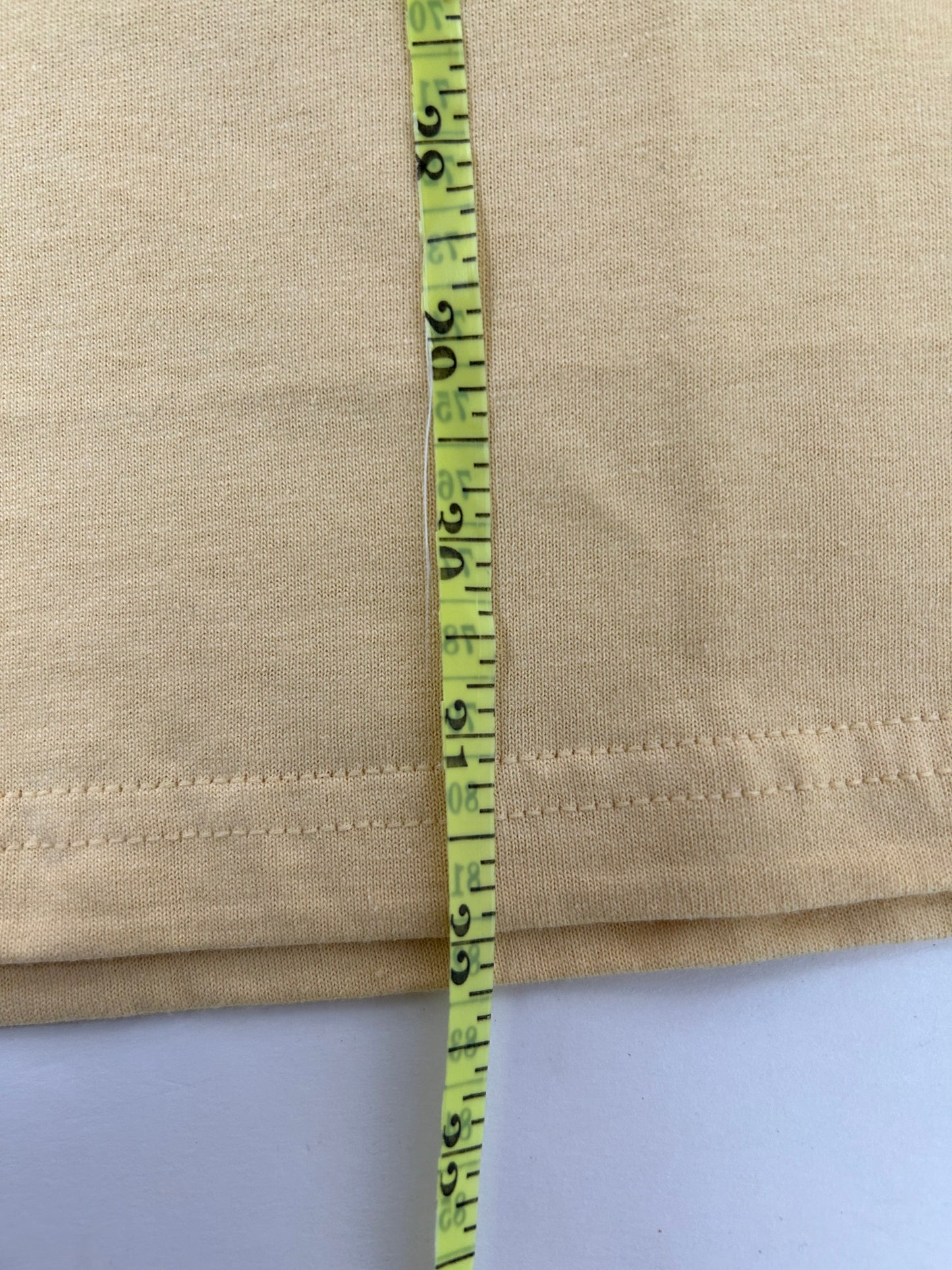 Edgewood NJ first edition “Deeper Than The Roots.” Tee XL 24.5x32 Inches 00s Gildan 100% Cotton Honduras Made Sand Tanish Color