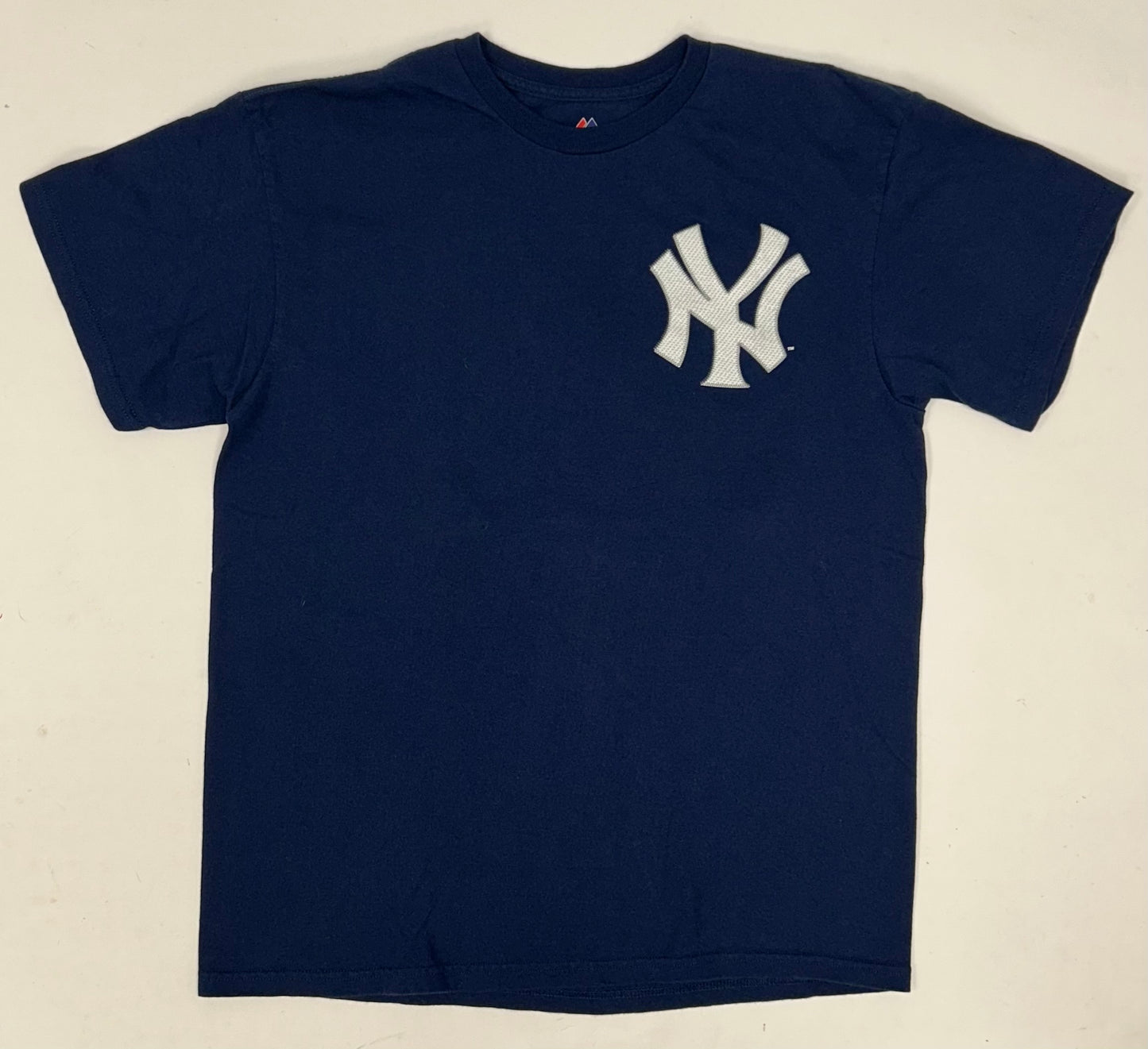 Majestic New York Yankees Jacoby Ellsbury # 22 MLB Player Tee Large 21.25x28.25 Inches