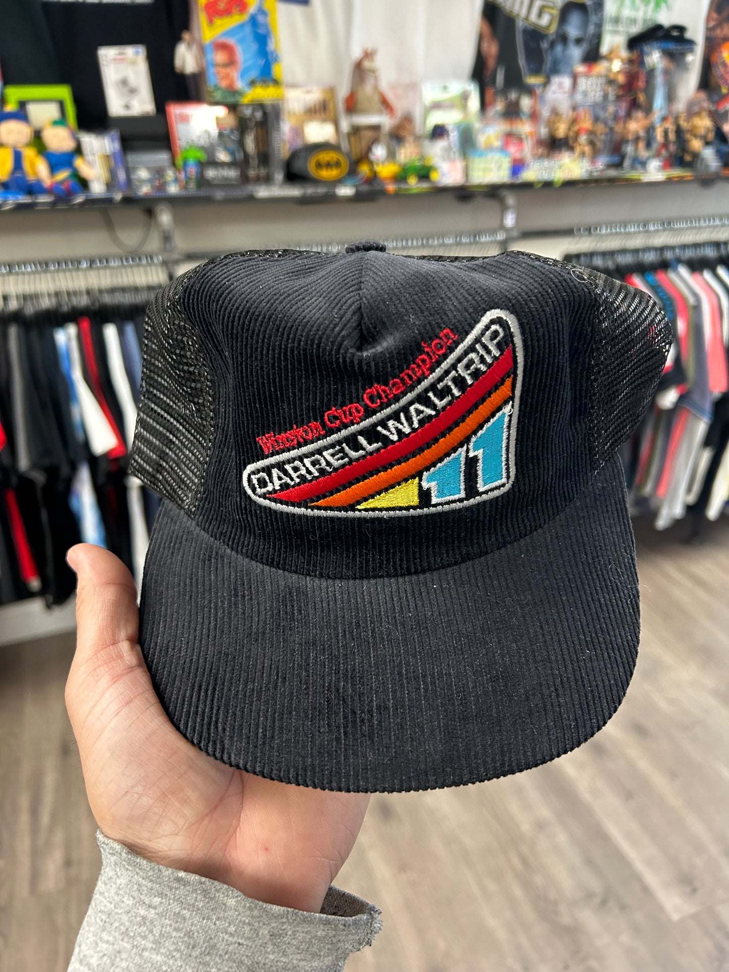 Vintage Winston Cup champion Darrell Waltrip #11 SnapBack Hat Made In USA black