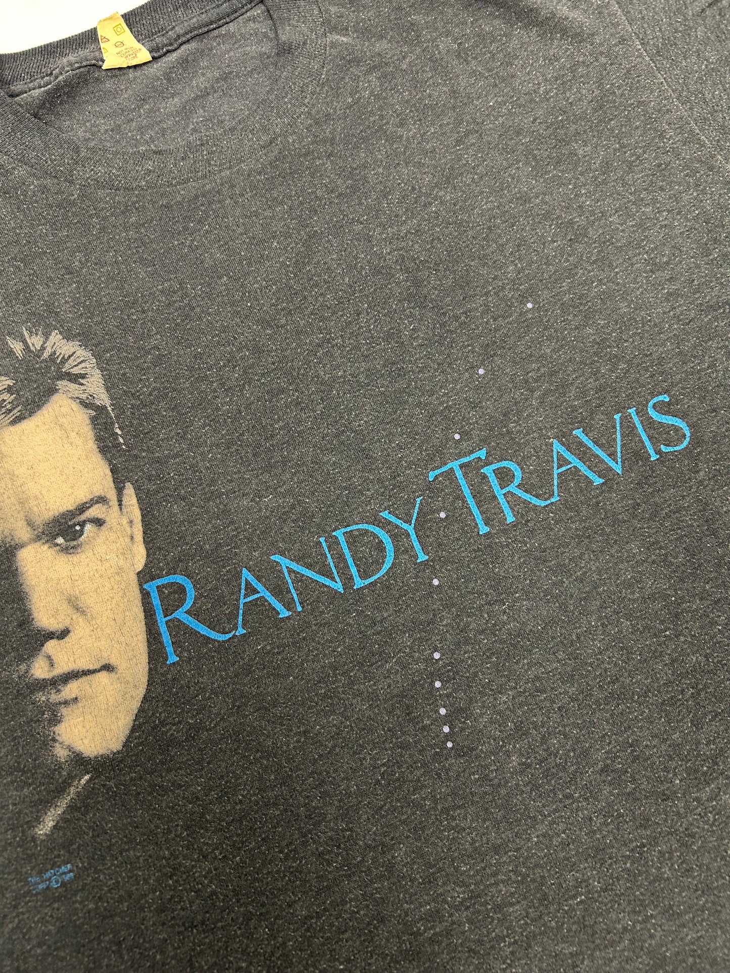 Vintage Randy Travis Shirt I Told You So 1988 Tee Screen Stars 19.25x26.25 Inches Fits M/S