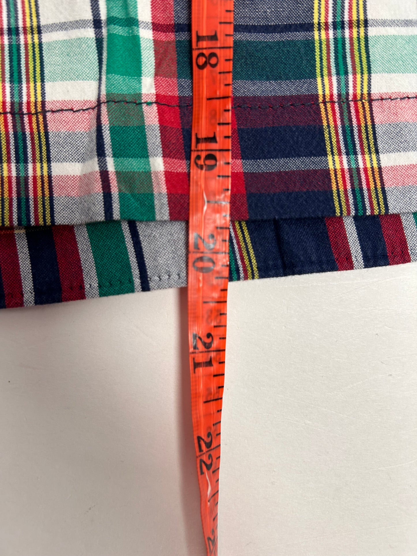 Polo Ralph Lauren Men's Check Blue Pockets Plaid Tyler Shorts Tagged 34”