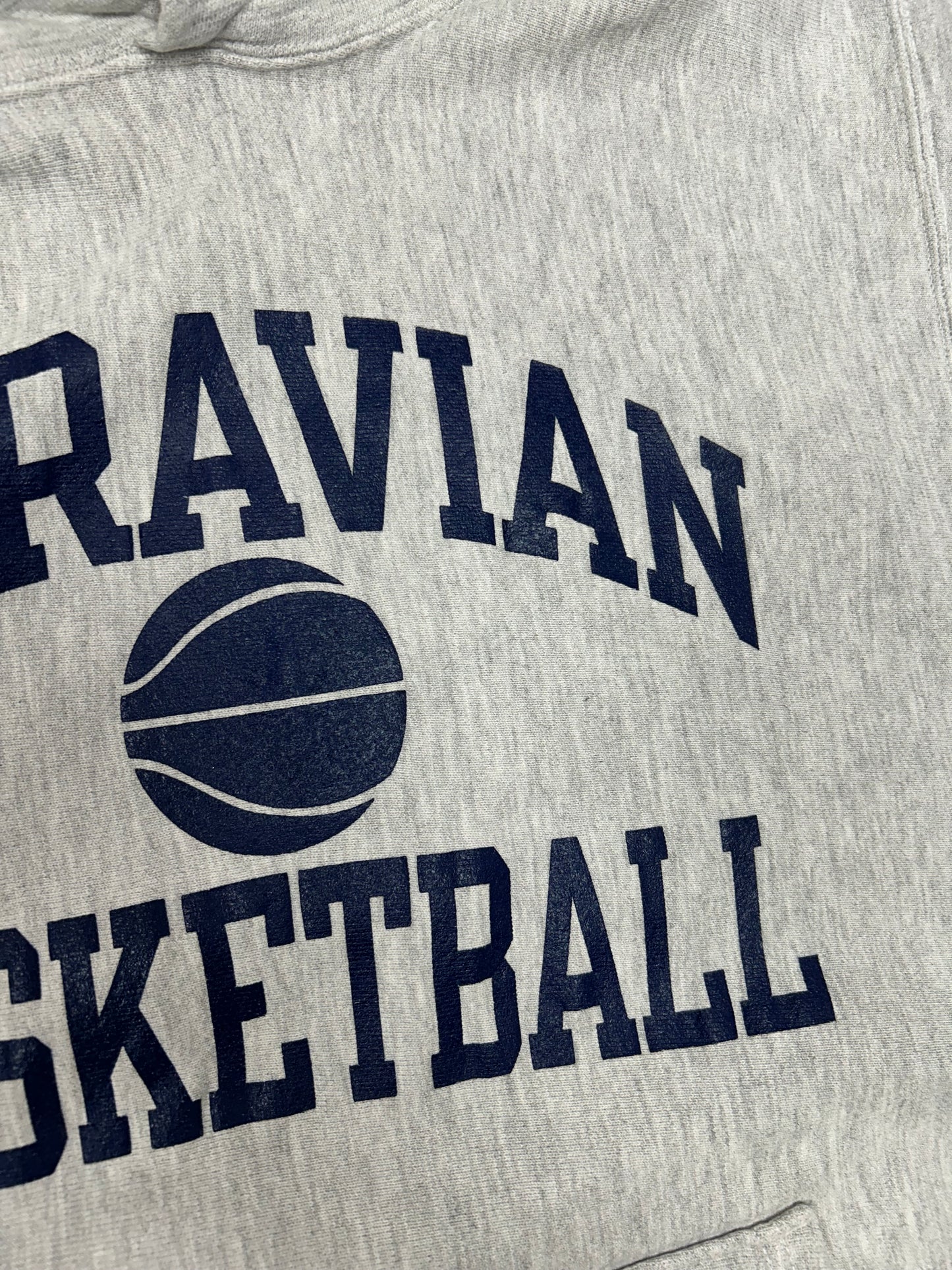 Vintage Champion Reverse Weave Moravian Basketball College Hoodie 23x28.5 Inches