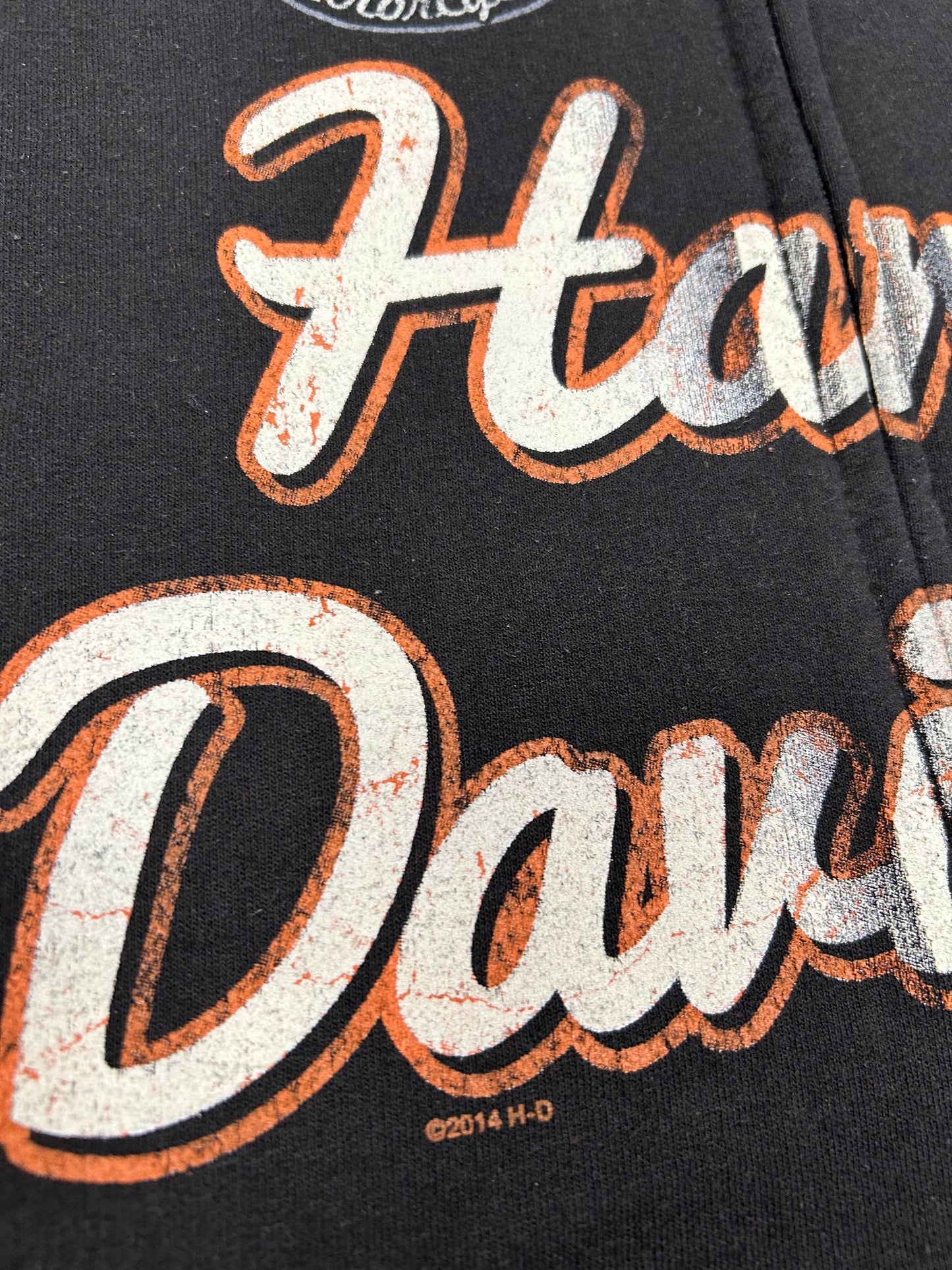 Vintage 00s Harley Davidson Motorcycles El Paso Texas Zip Sweatshirt XL/L 26x30 Inches