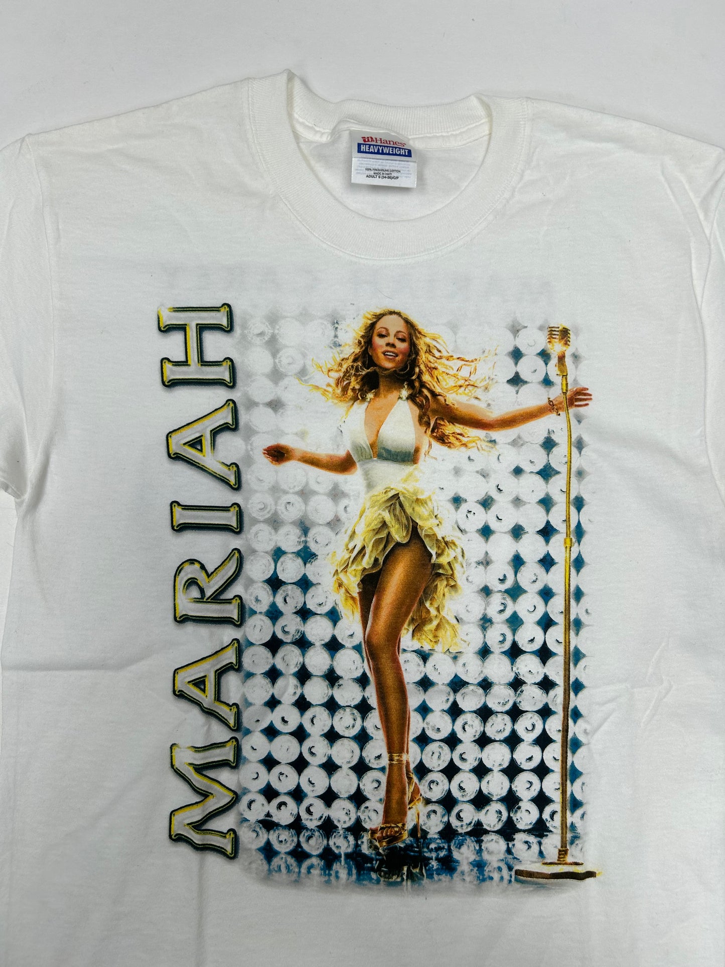 Vintage Mariah Carey Adventures Of Mimi Concert Tour Shirt 2006 Music Tee Small 18.25x28.5 Inches