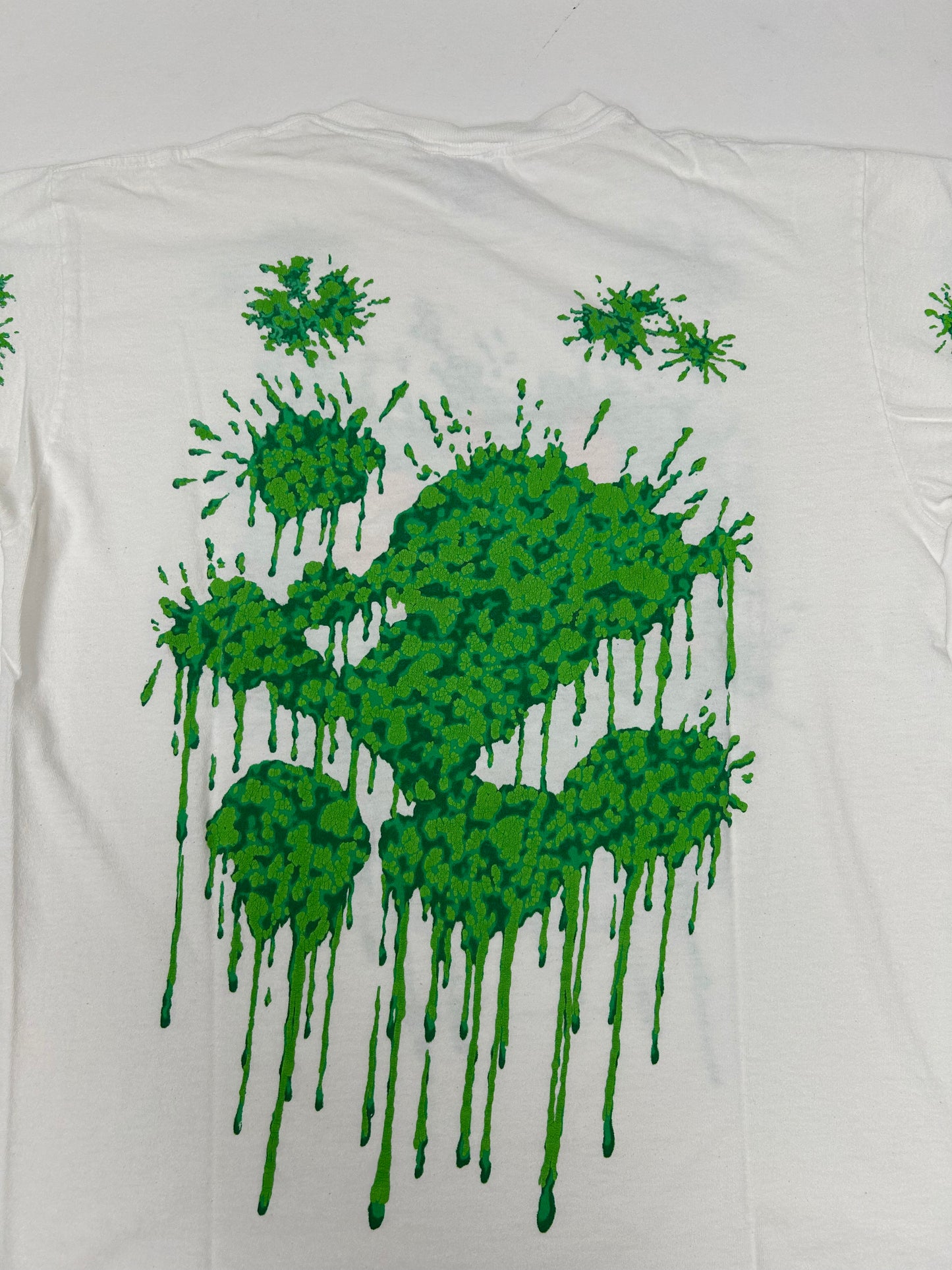 Vintage Nickelodeon Studios Production Dept. Universal Studios Slime Tee Large 22.5x28.75 Inches