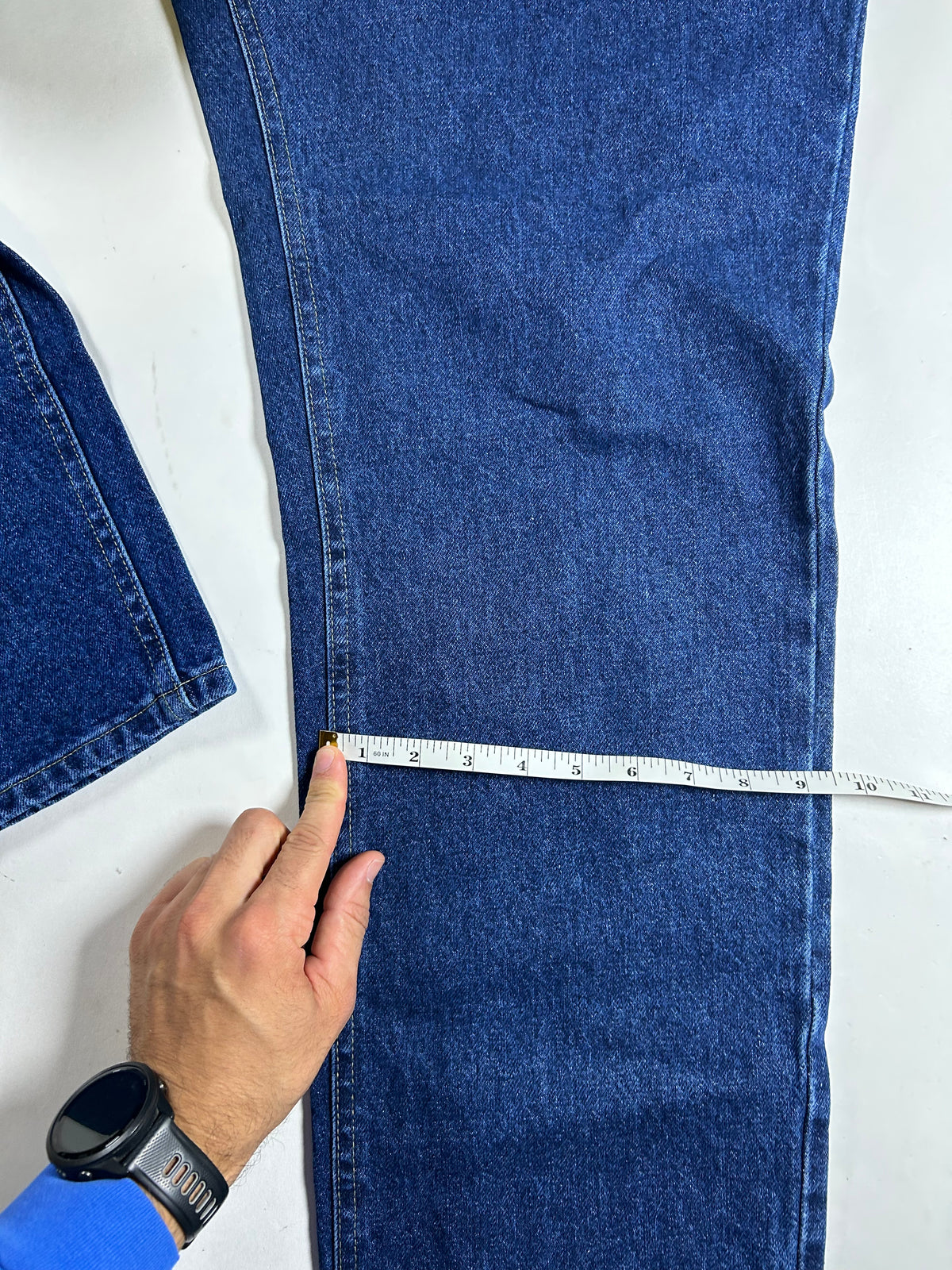 Vintage Lee Blue Jeans Relaxed Fit Deadstock NWT Size 36x30 Tapered Leg 1999 New About 17.25x42 Inches