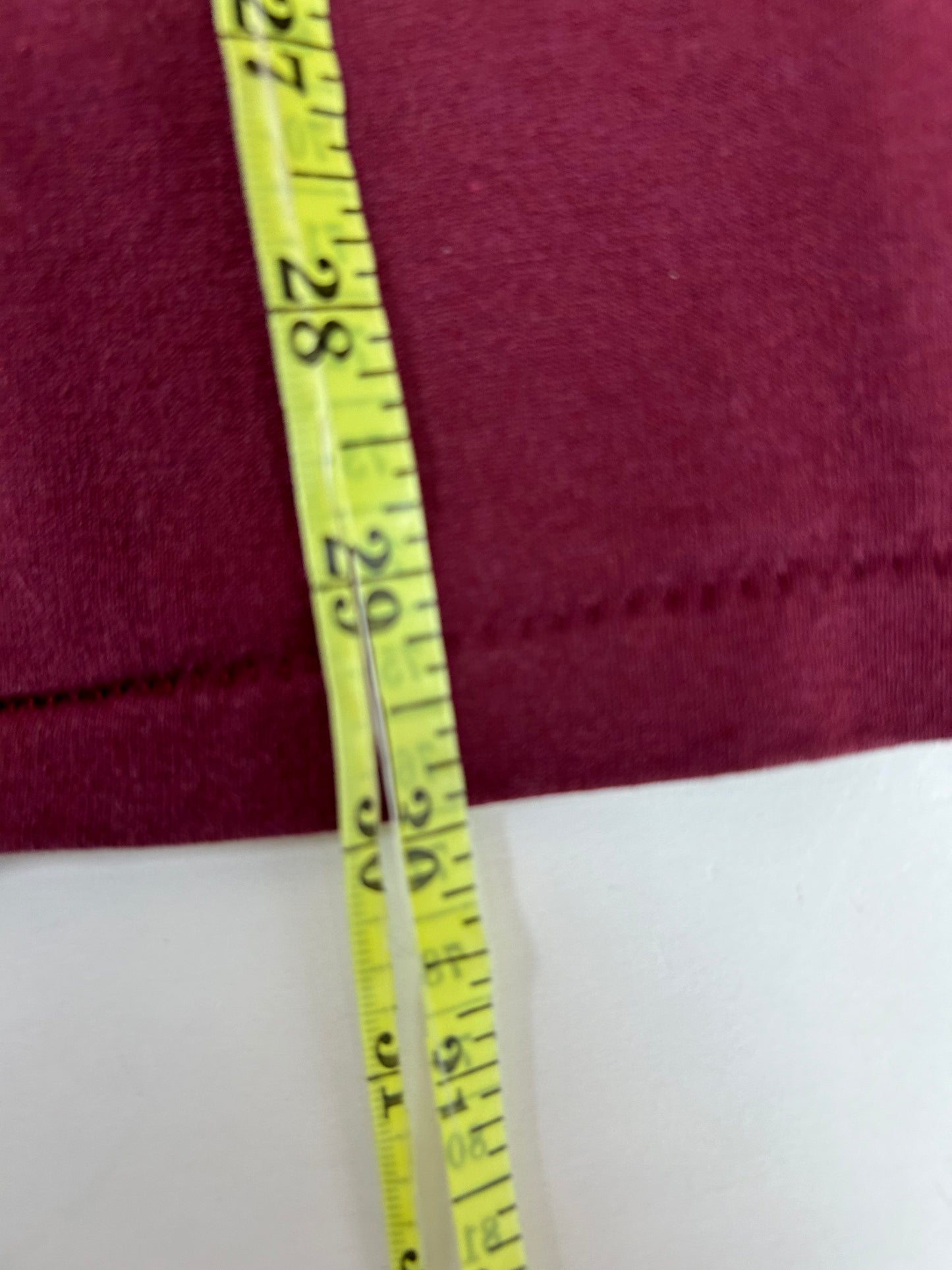 Vintage Nabisco Factory Fair Lawn New Jersey Tee XL 23.75x30 Inches Maroon