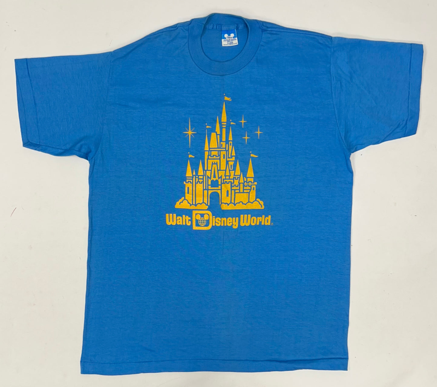 Vintage 80s Walt Disney World SINGLE STITCH T Shirt Park Graphic XL/L 23x29.25 Inches like new