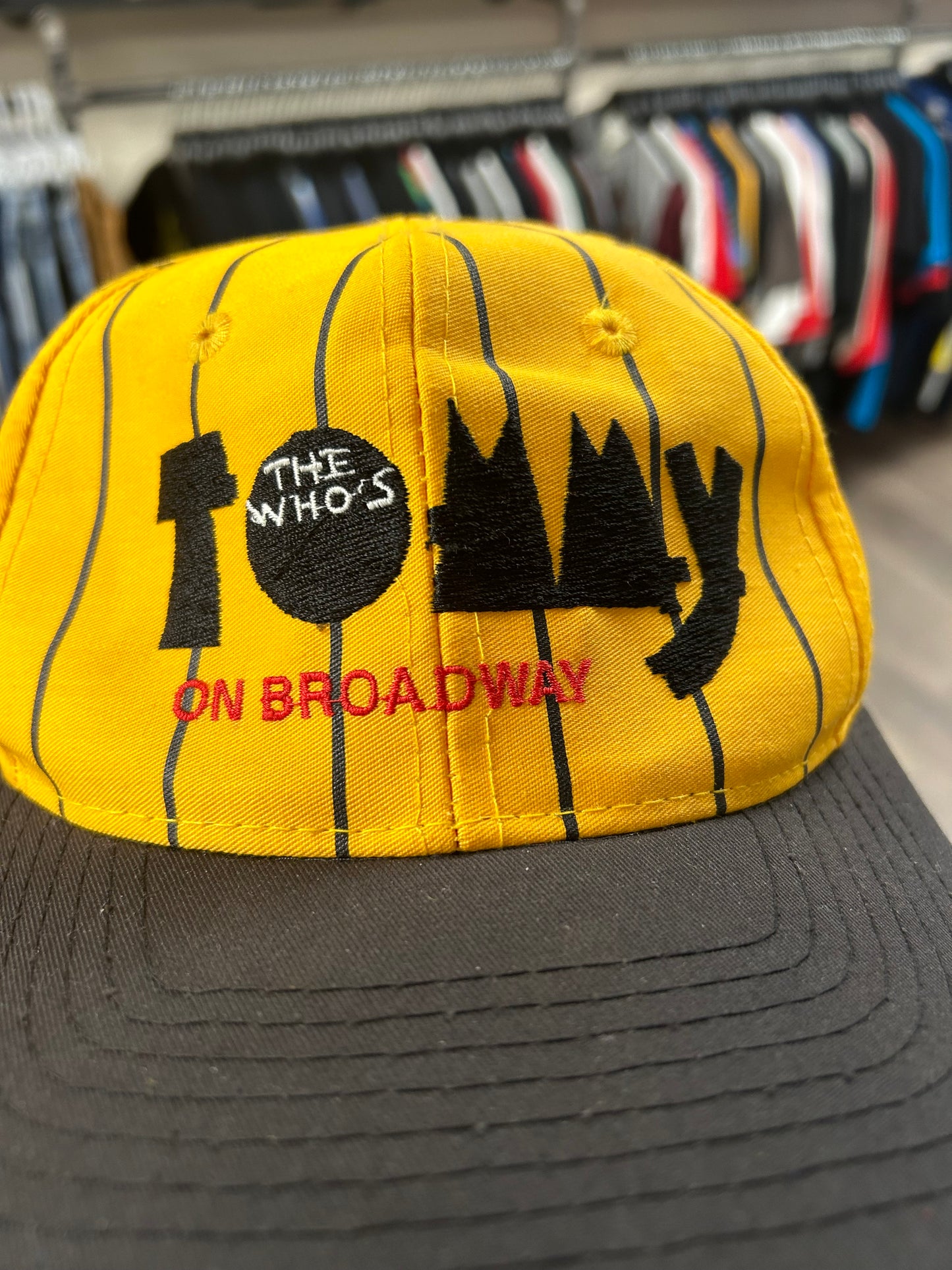 Vintage The Who’s Tommy On Broadway Snap Back Hat Adjustable OSFA 90s