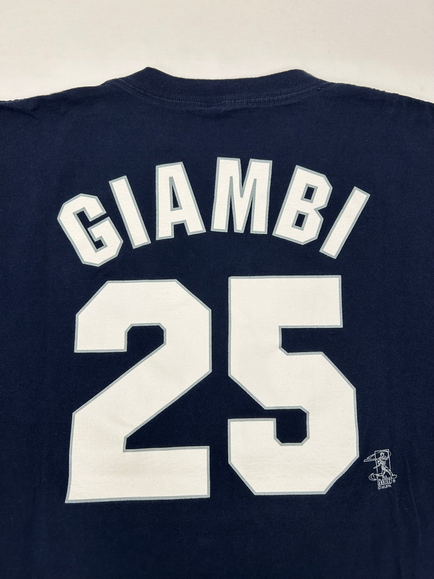 Vintage Majestic New York Yankees Jason Giambi #25 MLB Players Tee Big XL Fit 24.75x31 Inches