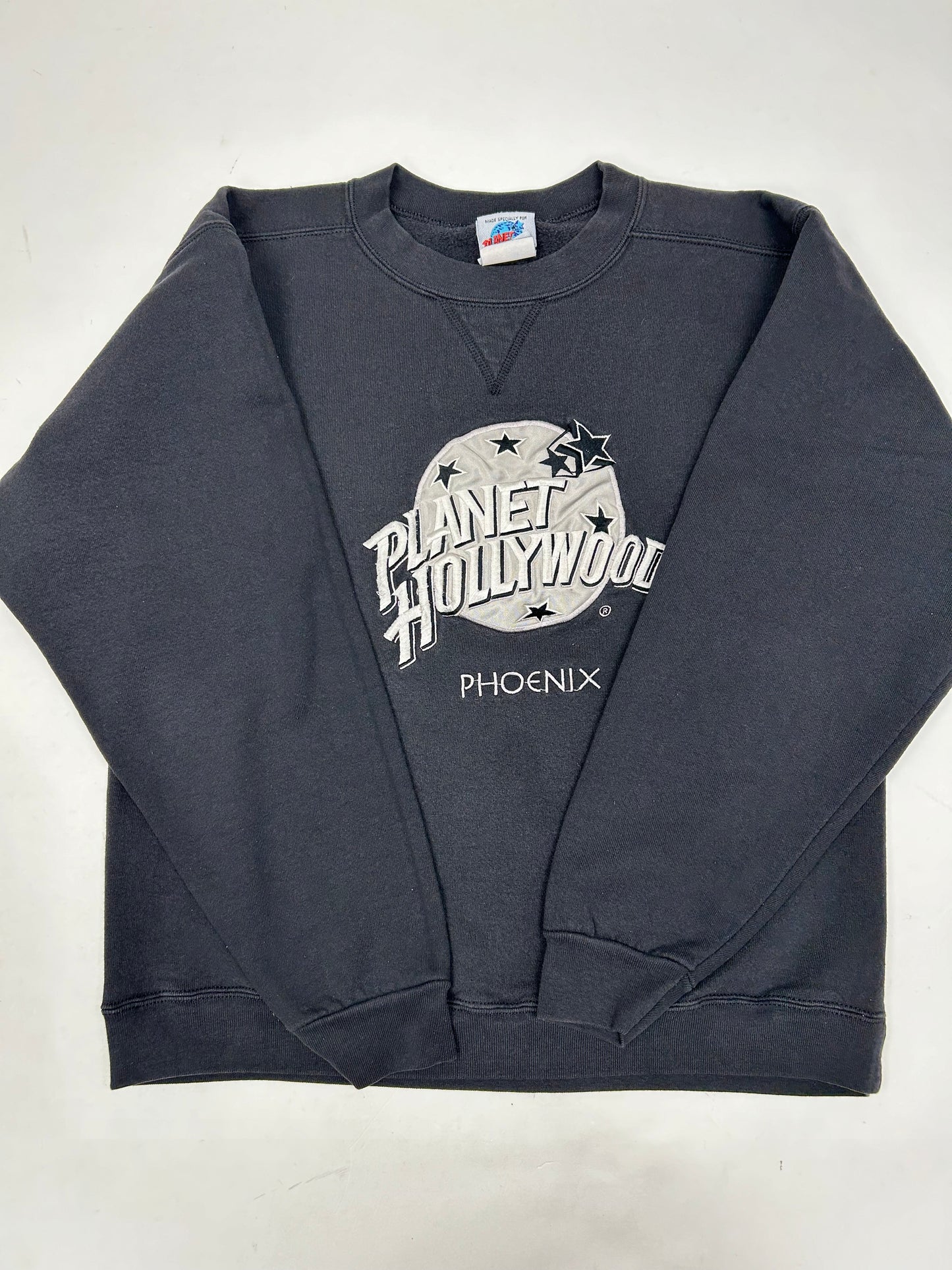 Vintage 90s Planet Hollywood Phoenix Crewneck Sweatshirt Medium/Small Fit 21x25 Inches