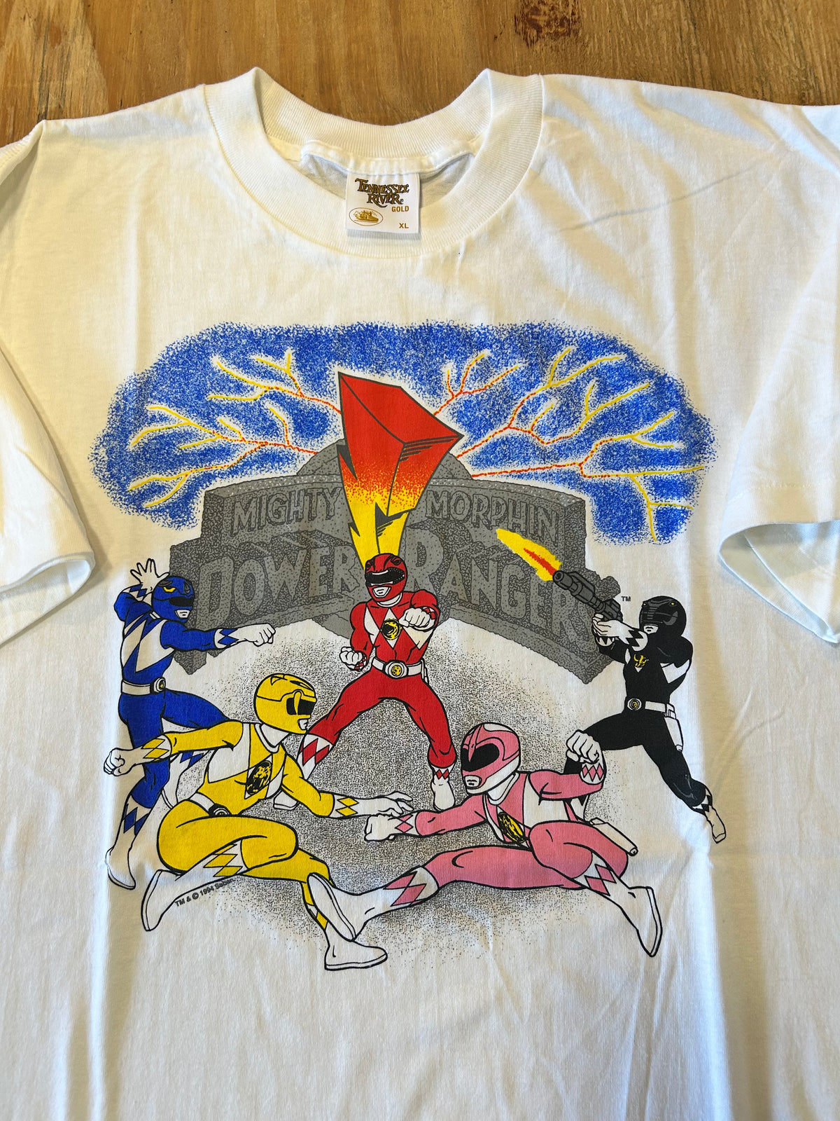 Vintage 1994 Mighty Morphin Power Rangers Tee XL