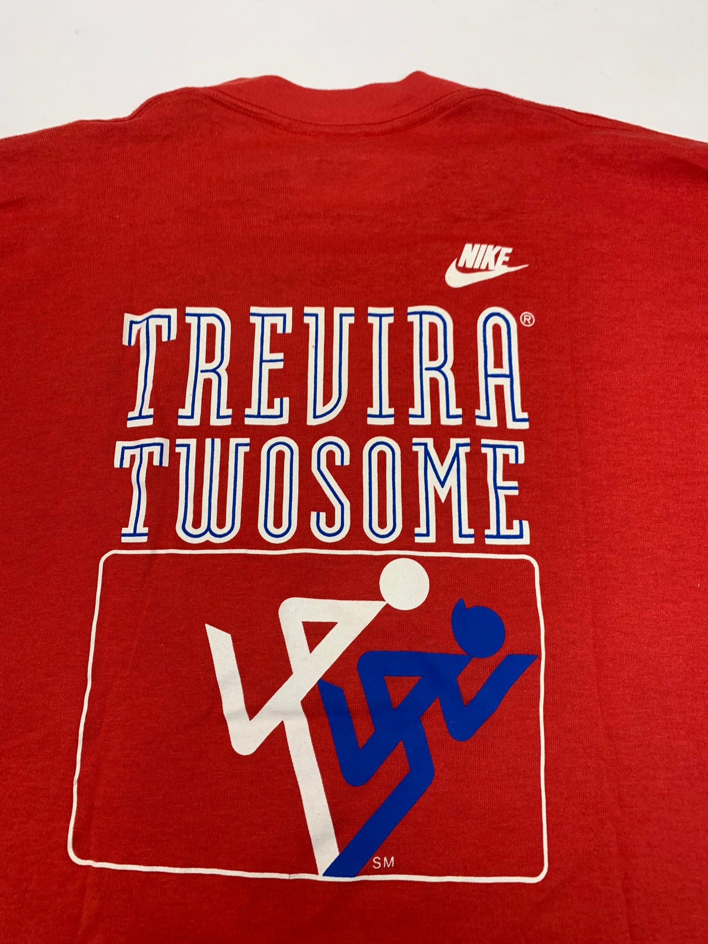 Vintage 1992 Nike Trevira Twosome Central Park NYC Running Tee