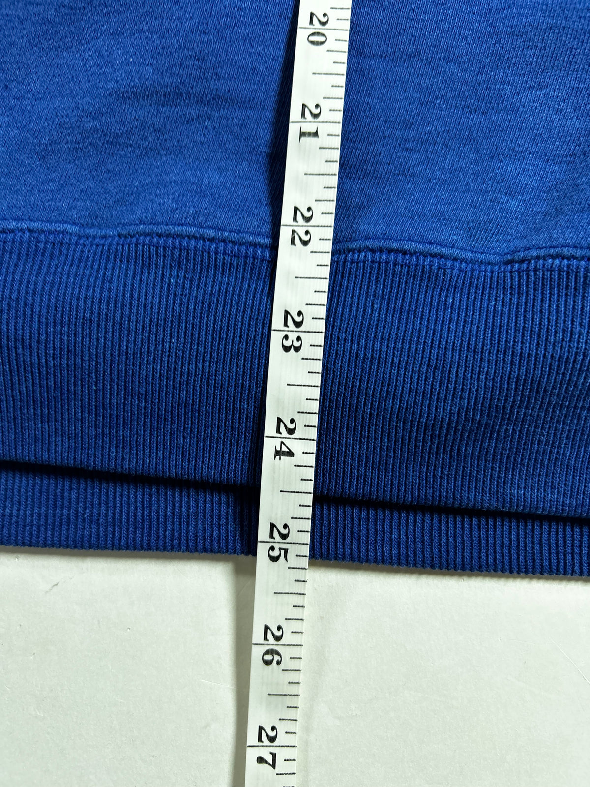Vintage Logo 7 New York Giants NFL Crewneck Logo Sweatshirt Medium/Small Fit 23.5x25 Inches As Is Has Flaw On Shoulder