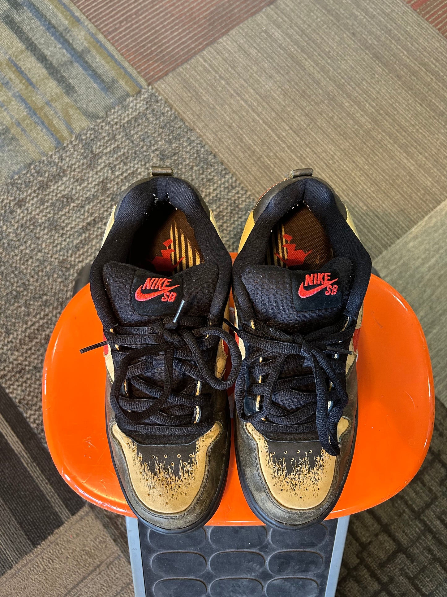 Vintage 2006 Nike SB Paul Rodriguez P-Rod 1 Zoom Air Elite Men’s Stash NYC Graffiti Art Size 10 Used As Is Wear At Your Own Risk
